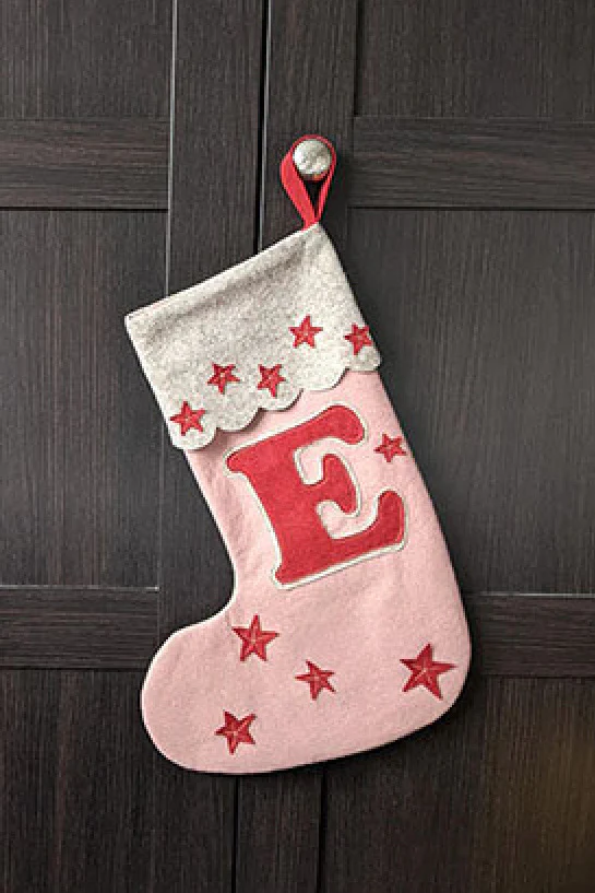 Pattern Paper Scissors Christmas Stocking