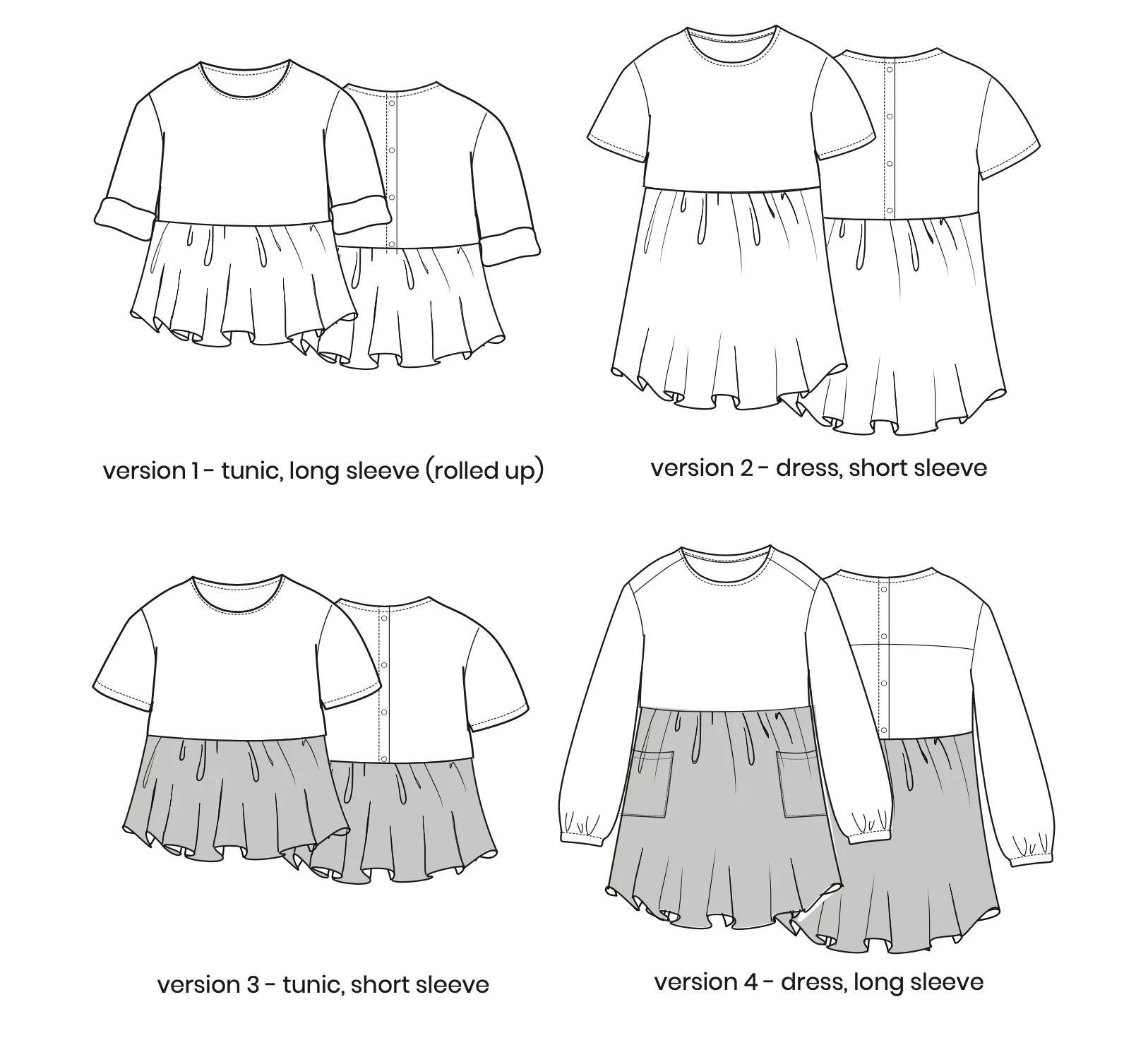 Pattern Paper Scissors Indi Tunic and Dress - Image 8