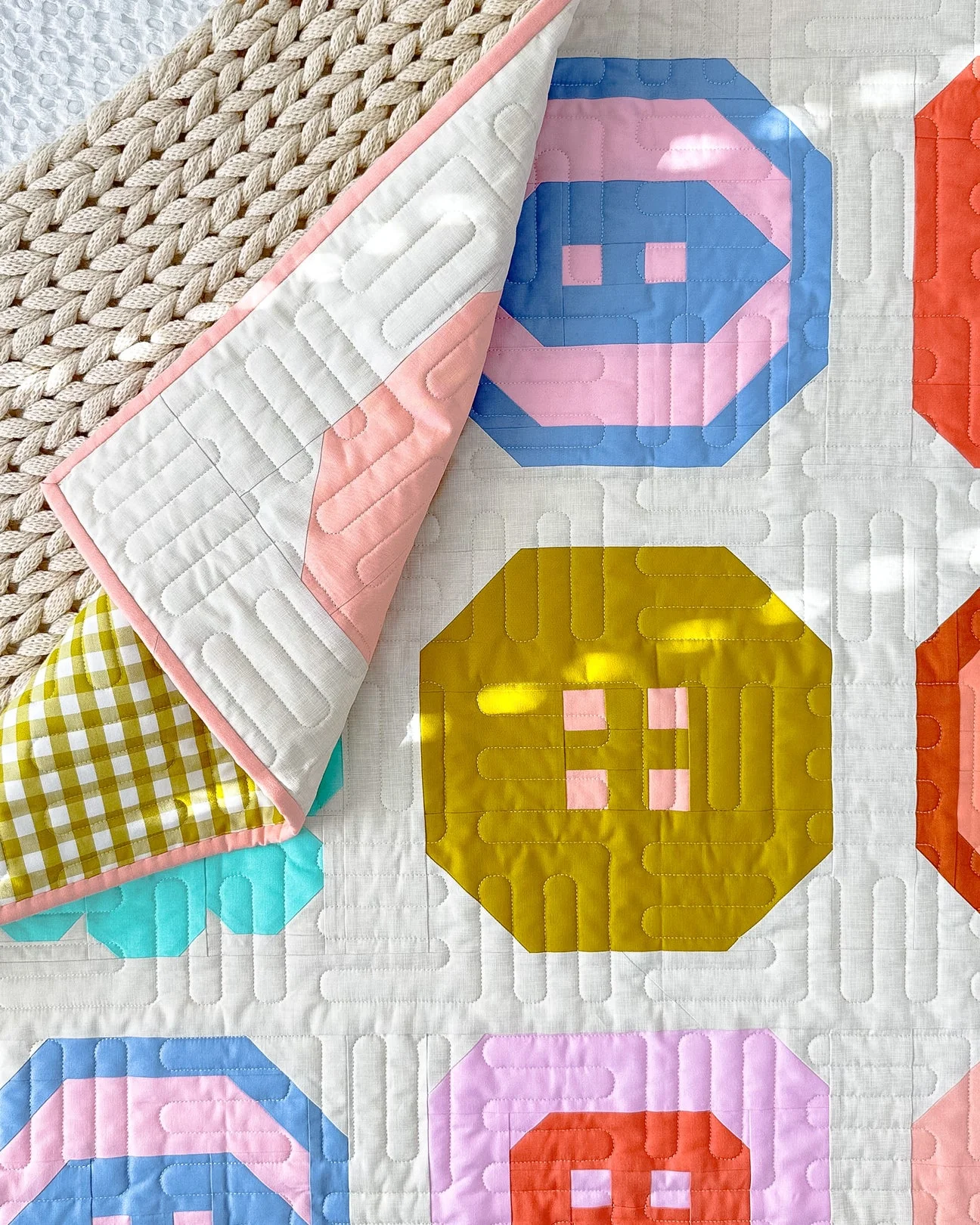 Pen and Paper Patterns Buttoned Up Quilt - Image 4