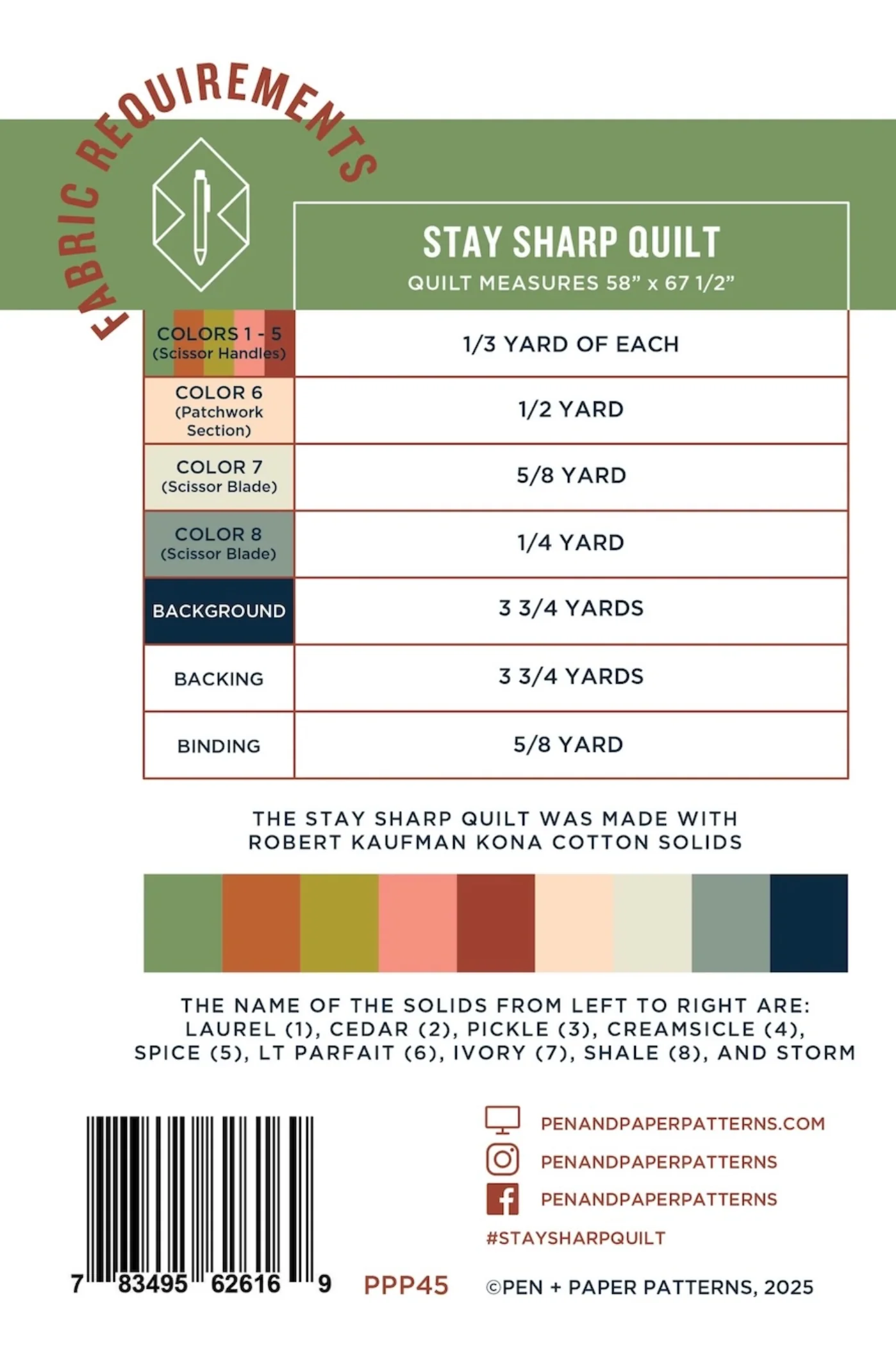 Pen and Paper Patterns Stay Sharp Quilt - Image 10