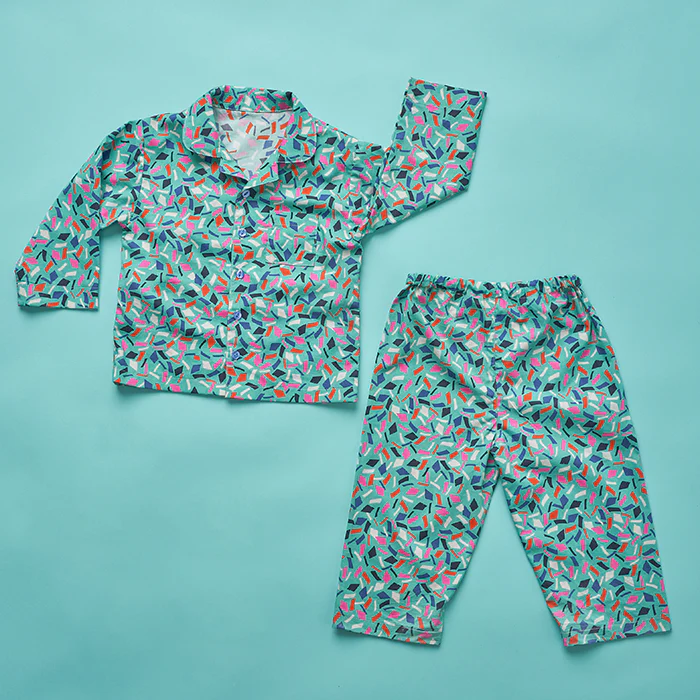 Poppy & Jazz Baby/Child Pomegranate Pyjamas - Image 5