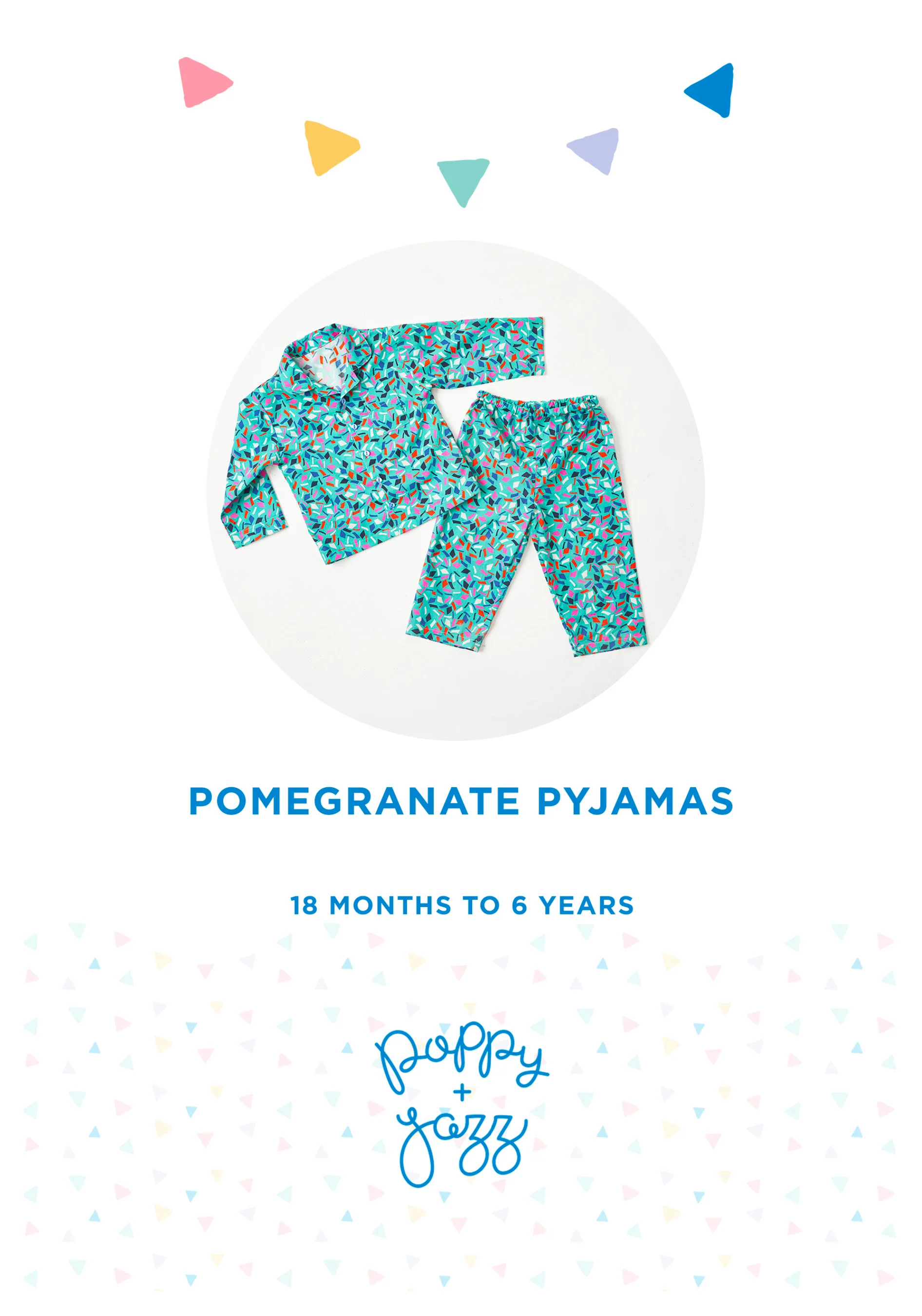 Poppy & Jazz Baby/Child Pomegranate Pyjamas - Image 7