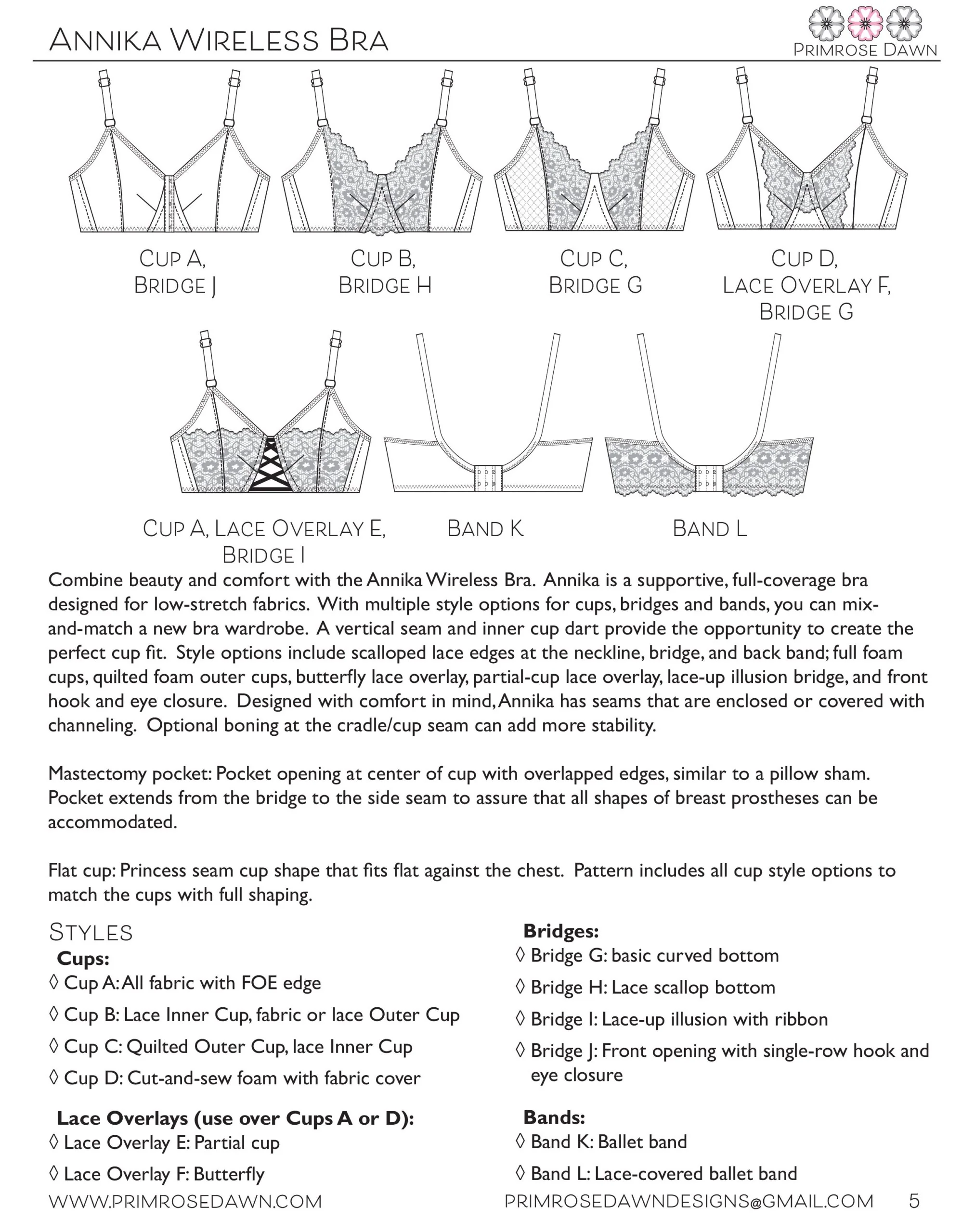 Primrose Dawn Annika Wireless Mastectomy Bra - Image 10