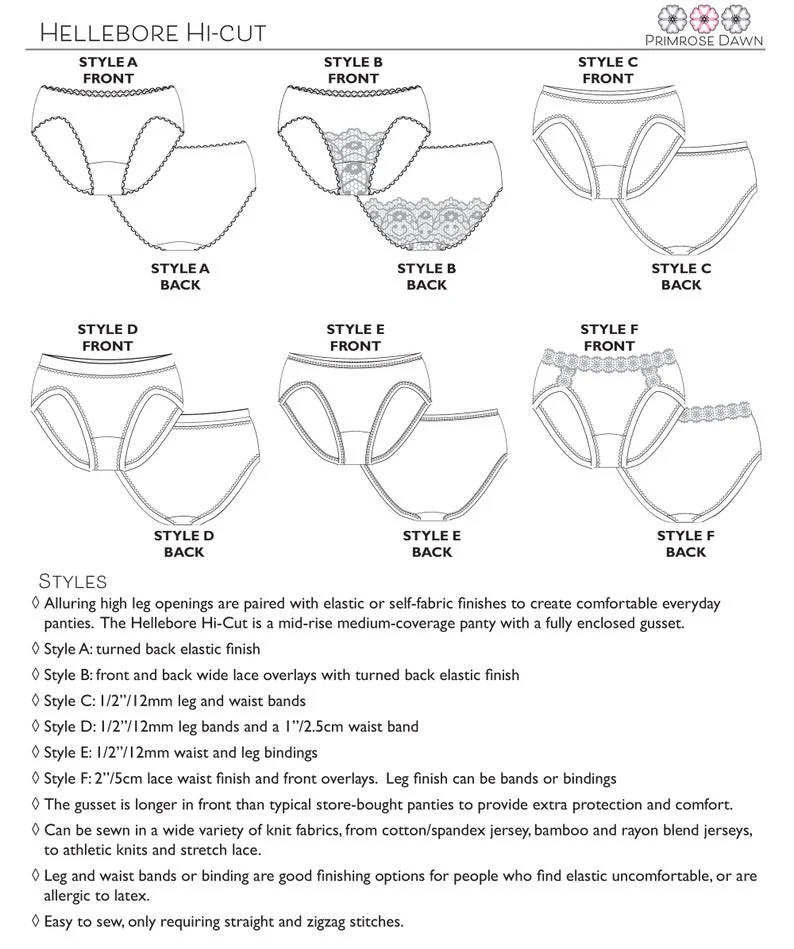 Primrose Dawn Hellebore Hi-Cut Panty PDF - Image 8
