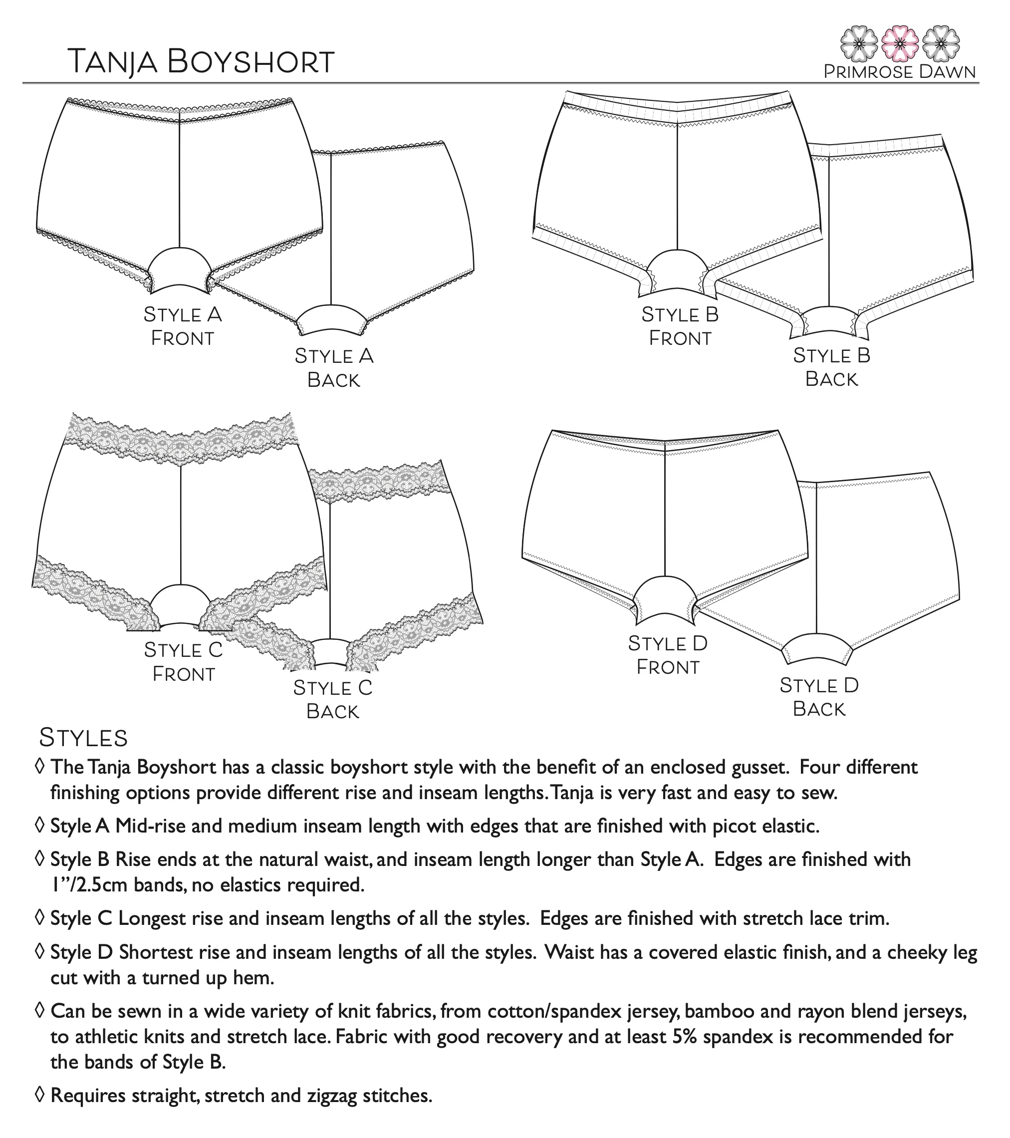 Primrose Dawn Tanja Boyshort PDF - Image 5