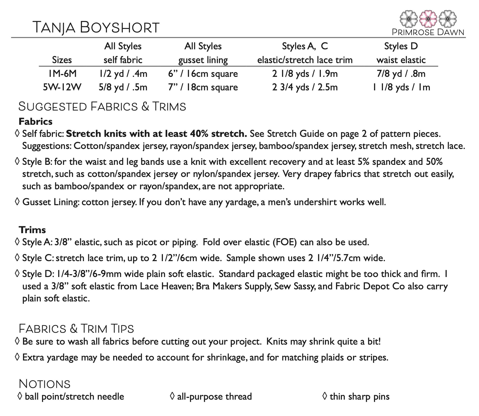 Primrose Dawn Tanja Boyshort PDF - Image 6