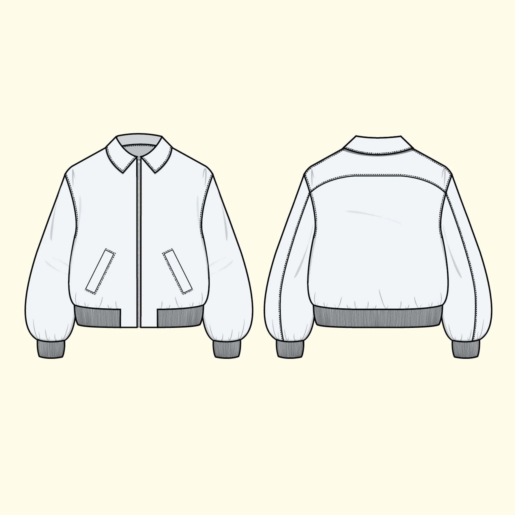 Puff and Pencil Bomber Jacket - Image 11