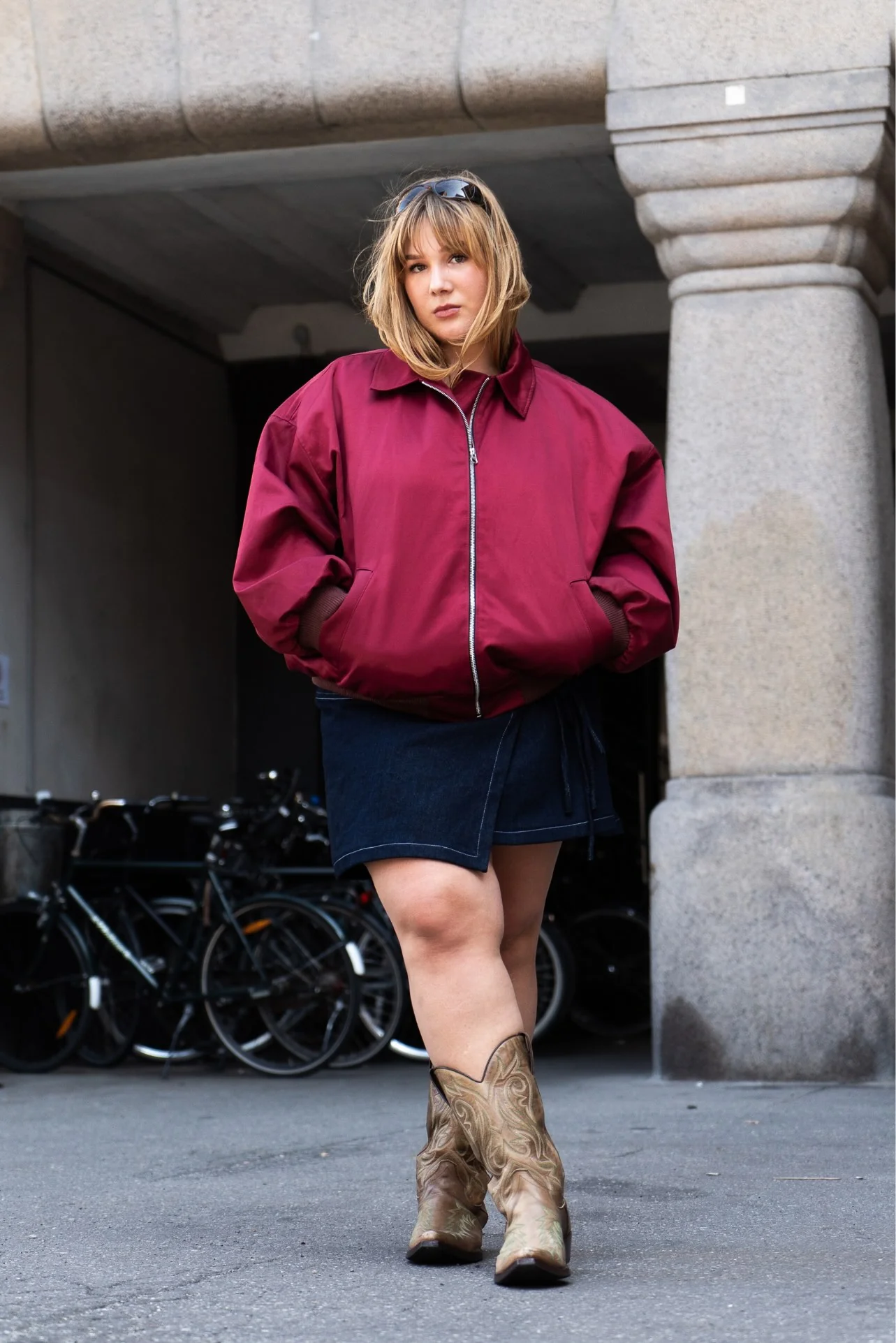 Puff and Pencil Bomber Jacket - Image 7