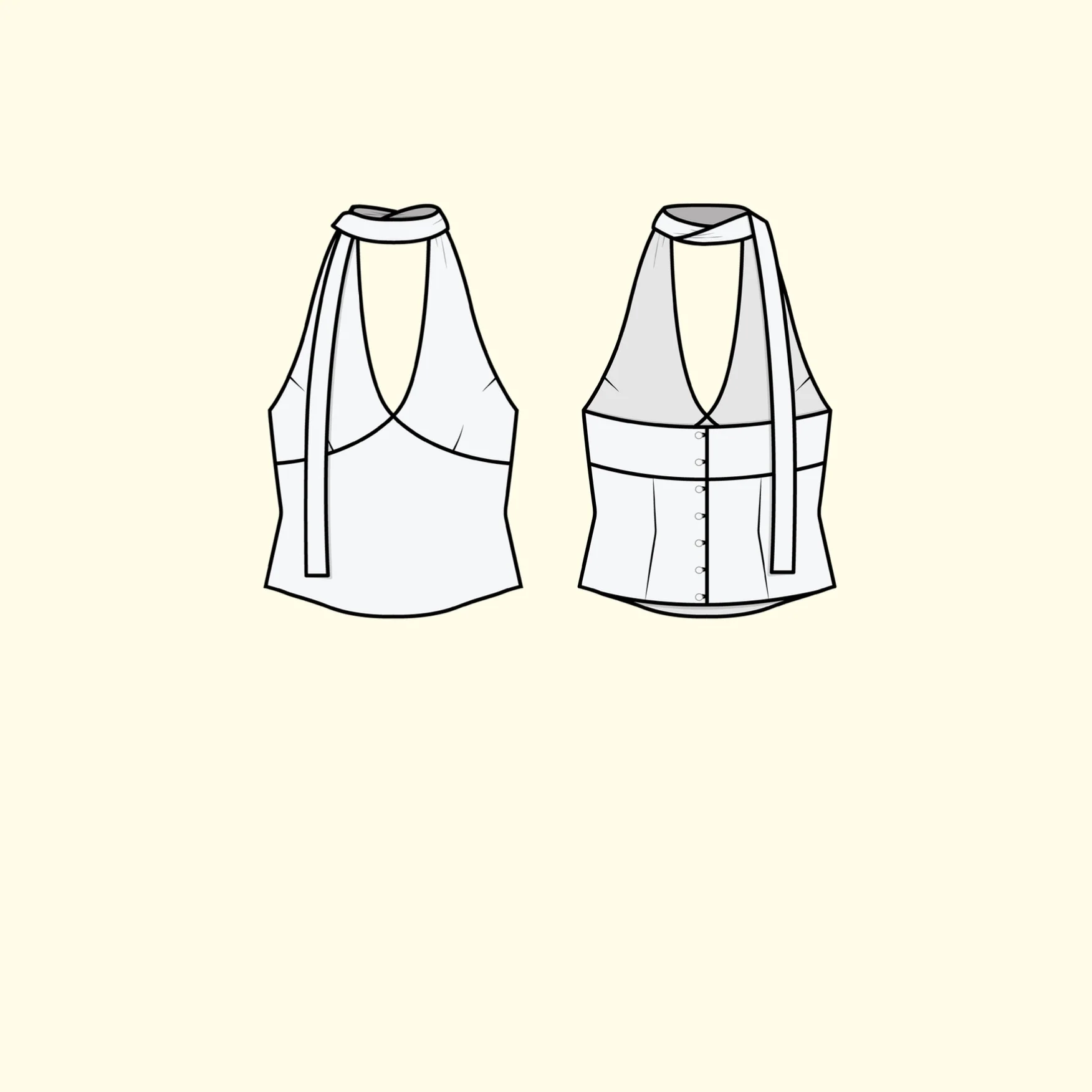 Puff and Pencil Halter Top - Image 9