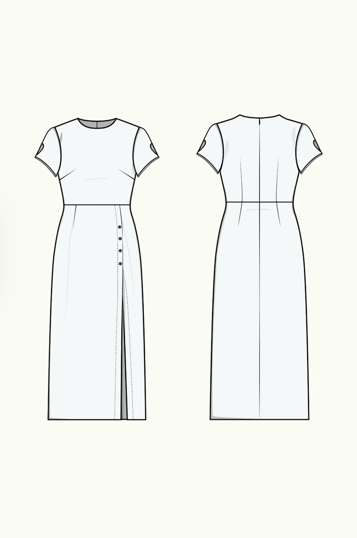 Puff and Pencil Moon Dress - Image 10