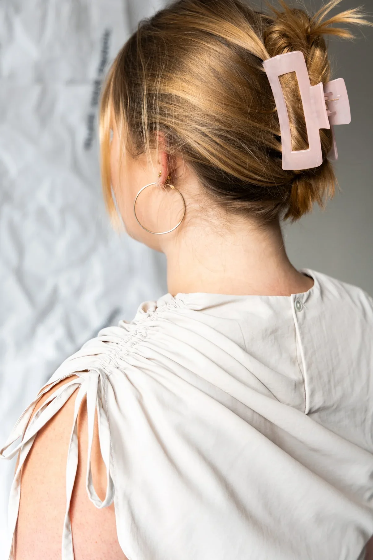 Puff and Pencil Ruched Dress - Image 5