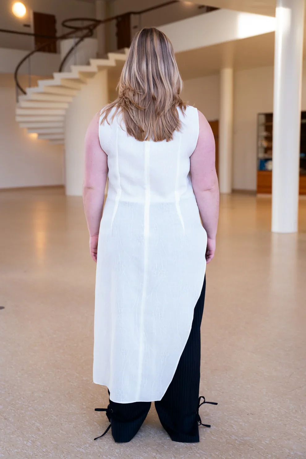 Puff and Pencil Slash Dress & Cap Sleeve - Image 9