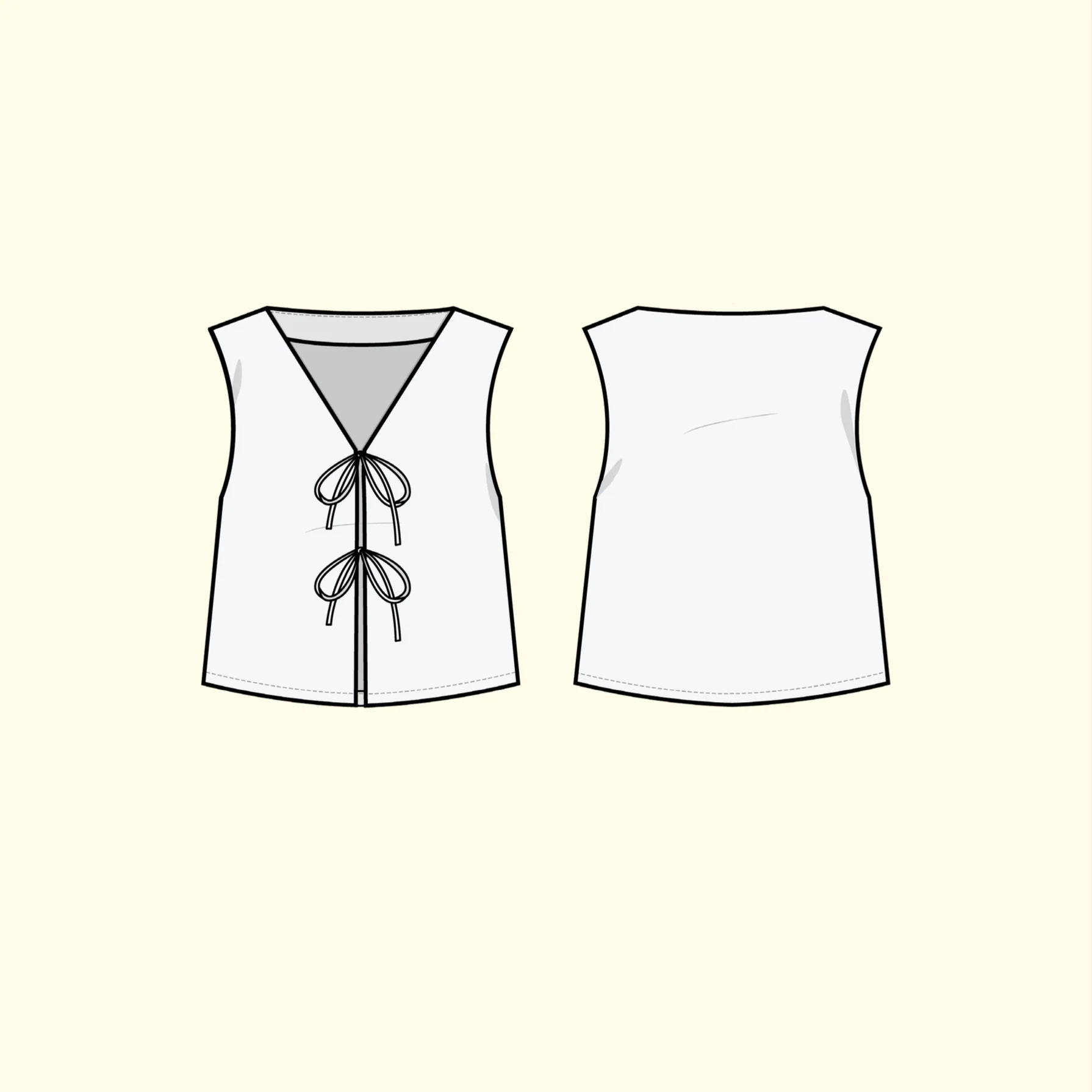 Puff and Pencil Tie Blouse, Lantern Sleeve & Peggy Collar - Image 13