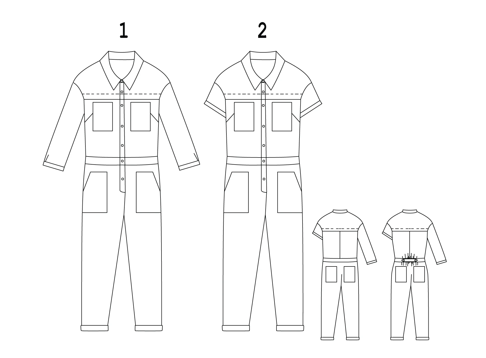 Ready to Sew Jean-Paul Boiler Suit Coverall - Image 16