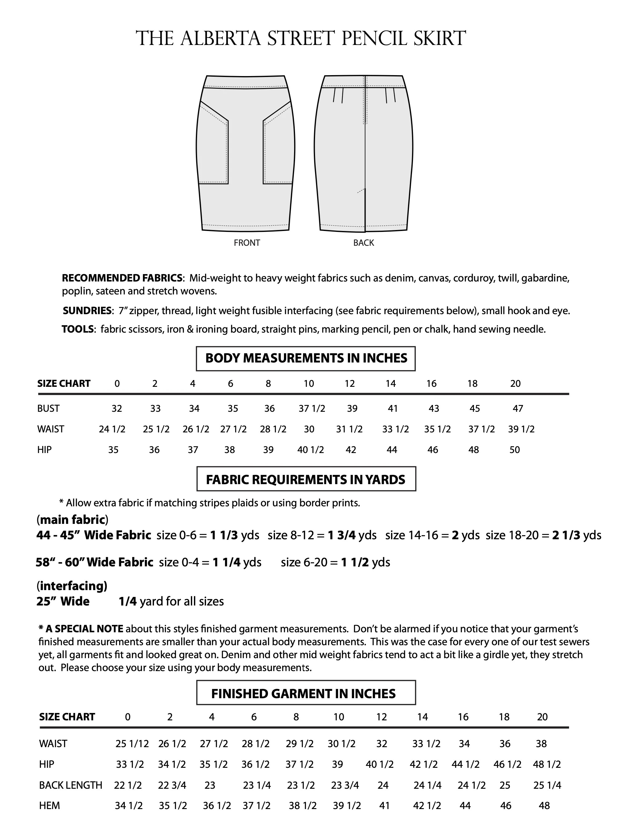 Sew House Seven Alberta Street Pencil Skirt - Image 8