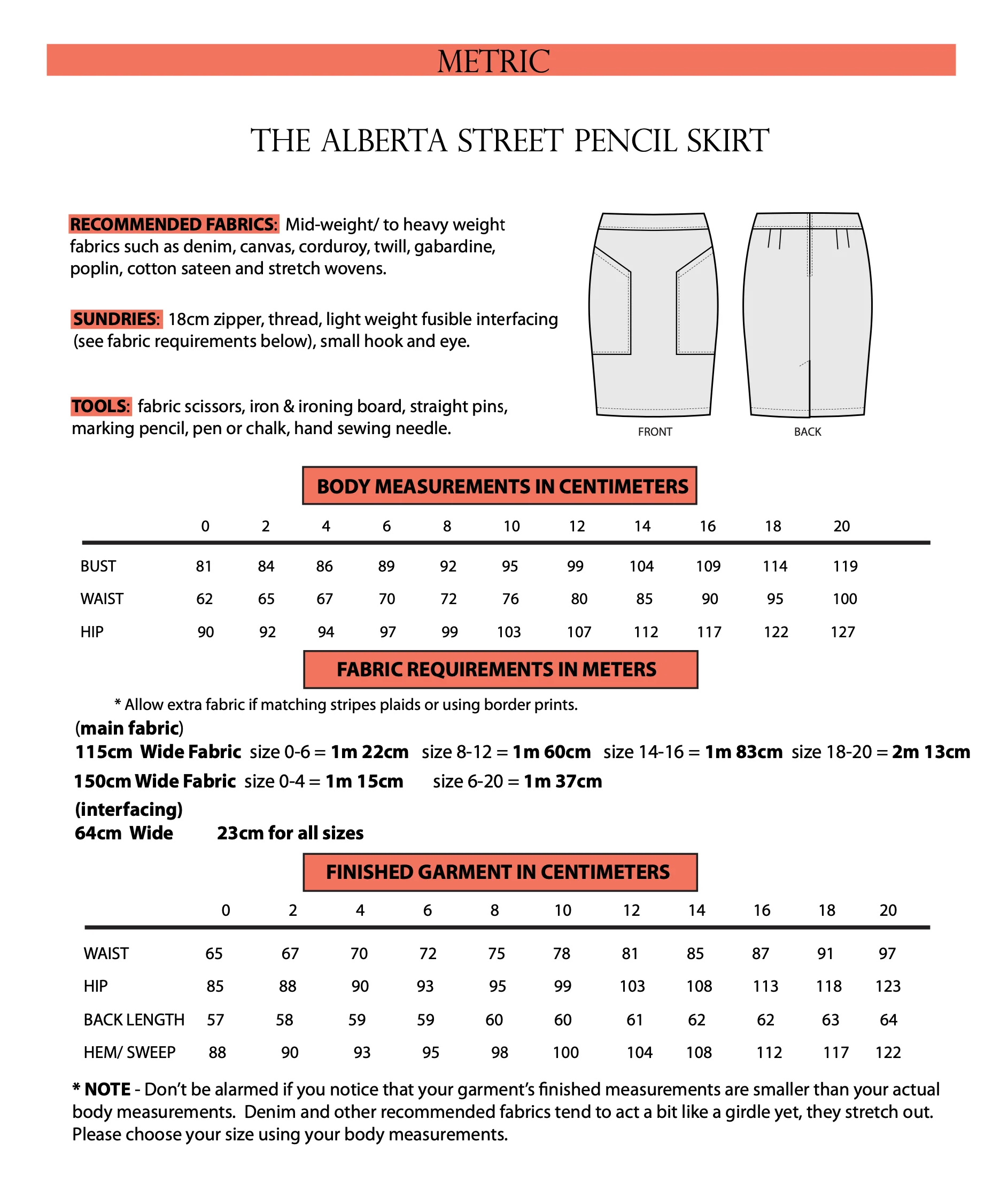 Sew House Seven Alberta Street Pencil Skirt - Image 9