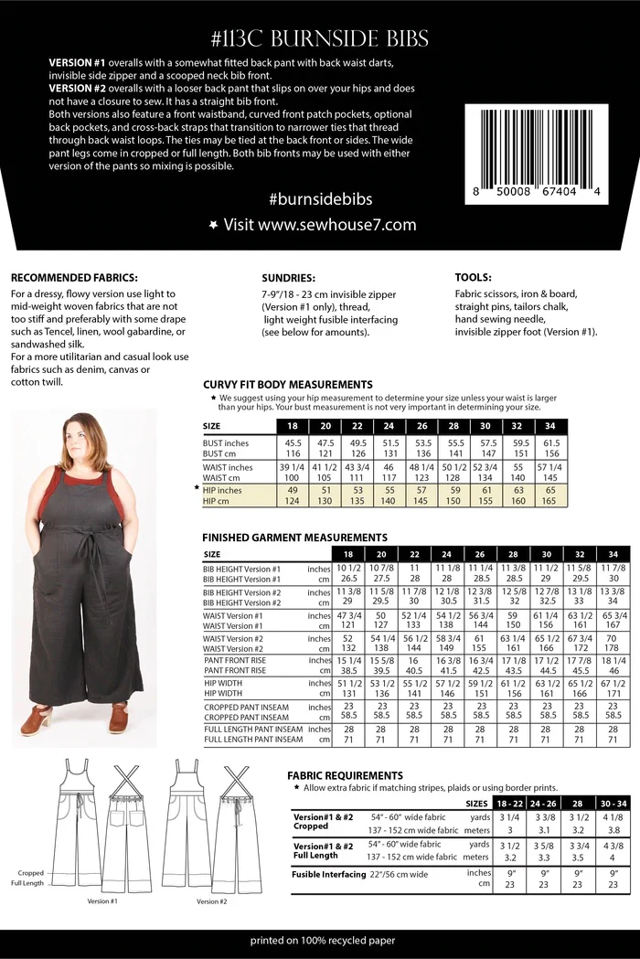 Sew House Seven Burnside Bibs - Image 25