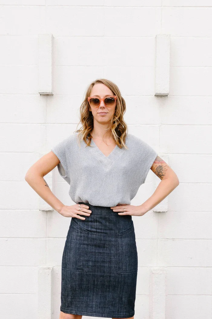 Sew House Seven Tabor V-neck Top - Image 12