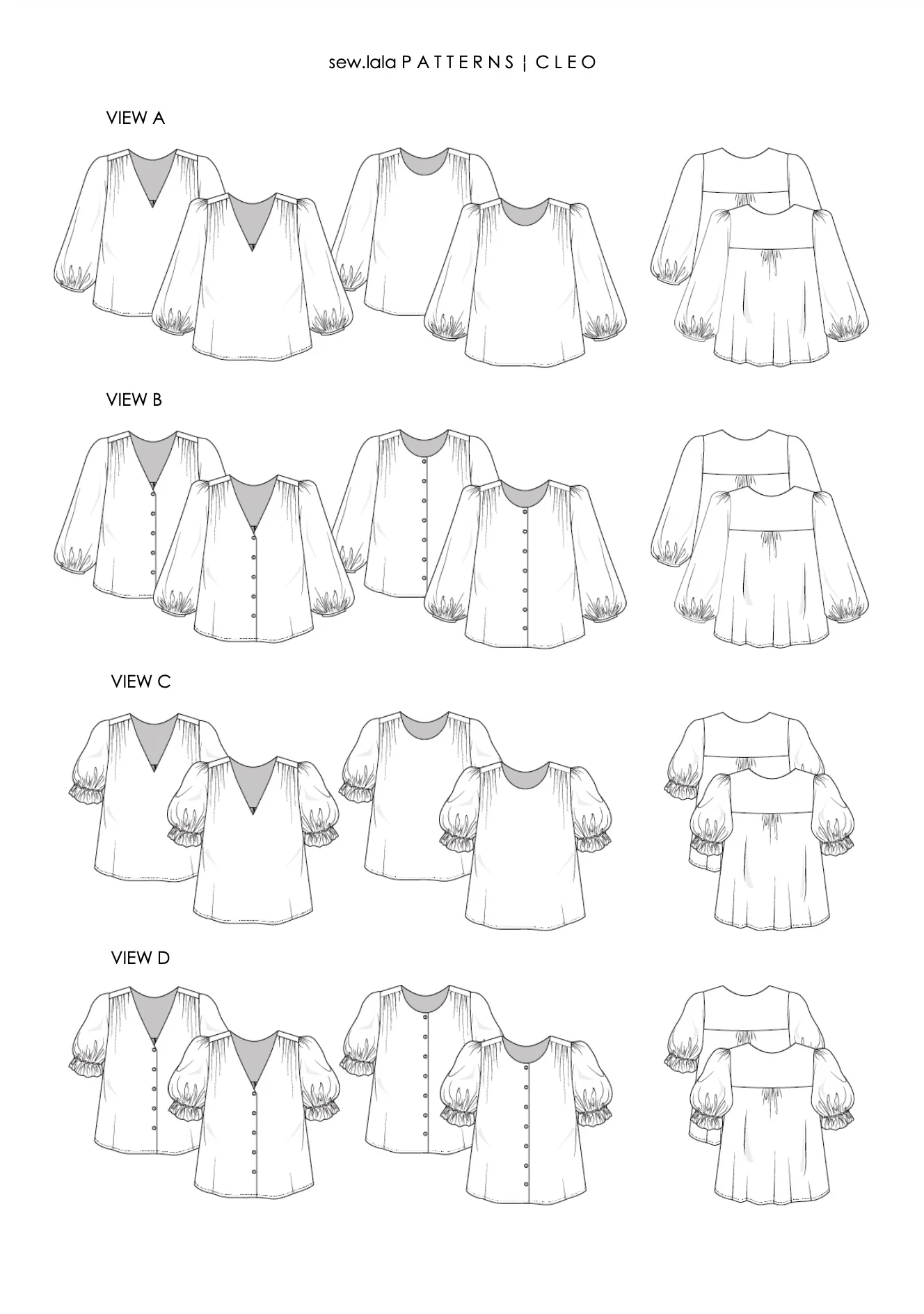 Sew.lala Patterns Cleo Blouse and Top - Image 12