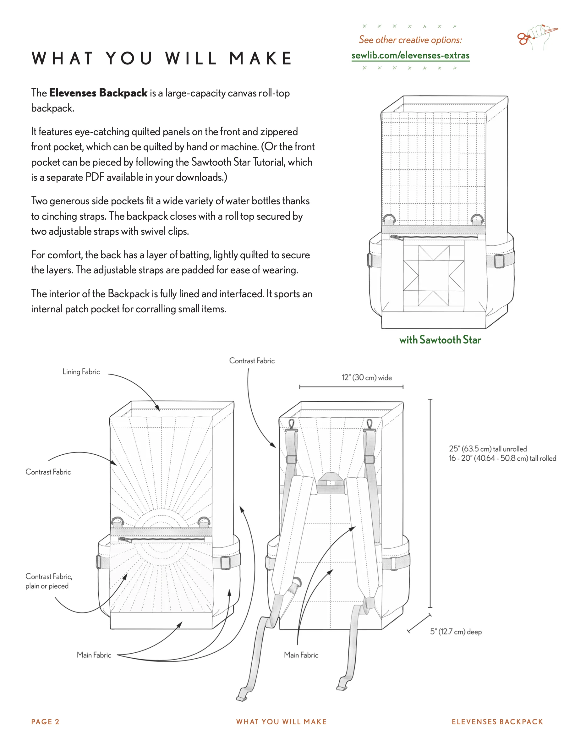 Sew Liberated Elevenses Backpack - Image 10