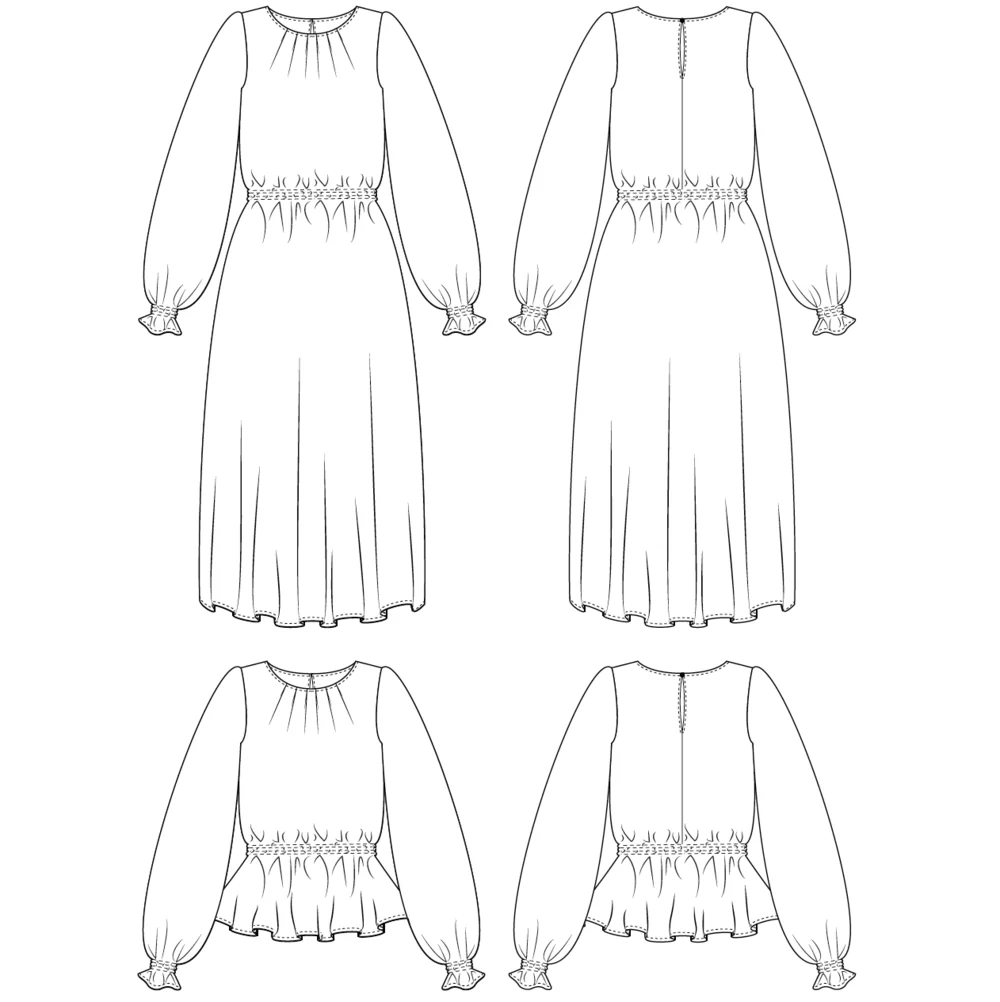 Sewing Patterns by Masin Dayo Dress & Blouse - Image 8