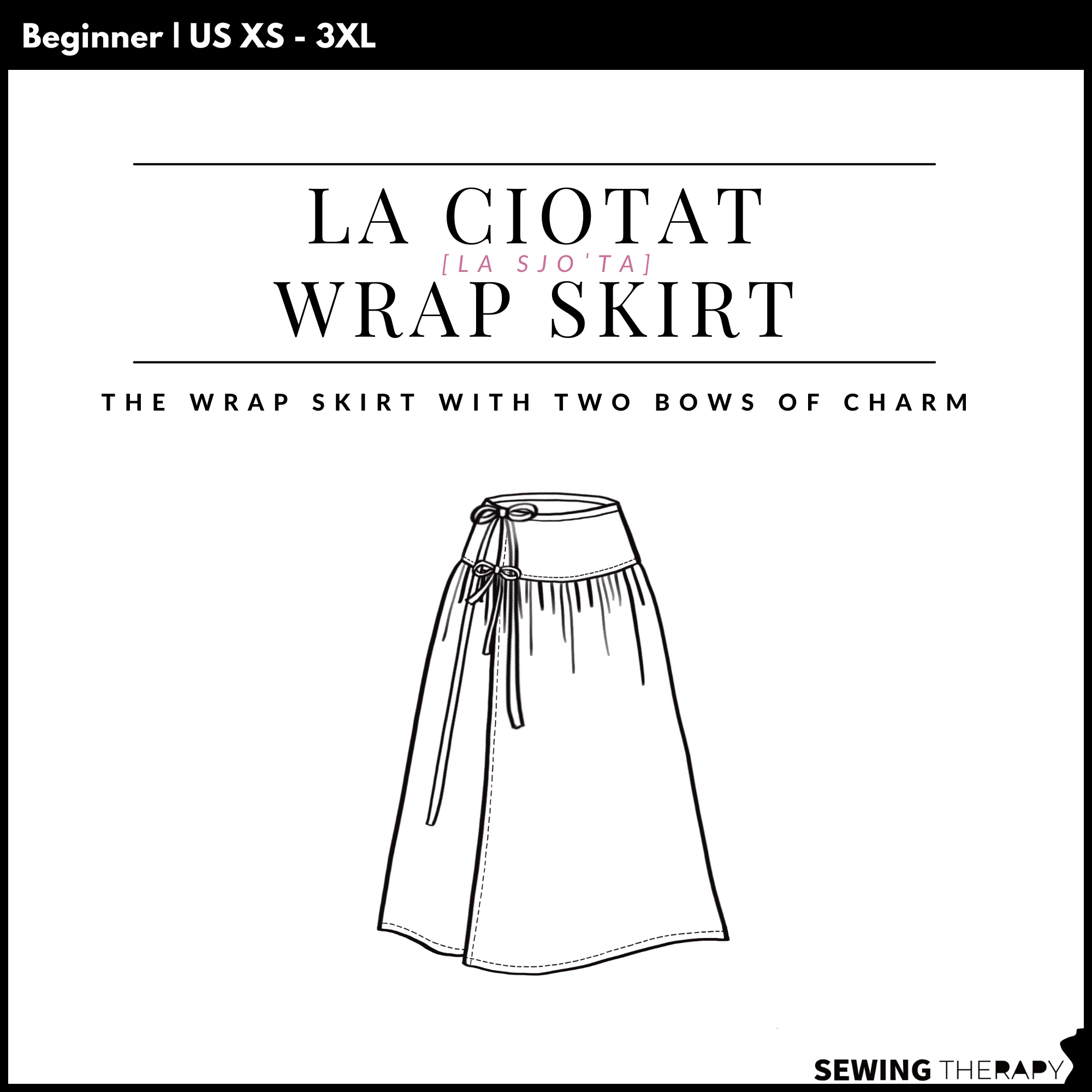 Sewing Therapy La Ciotat Wrap Skirt - Image 11