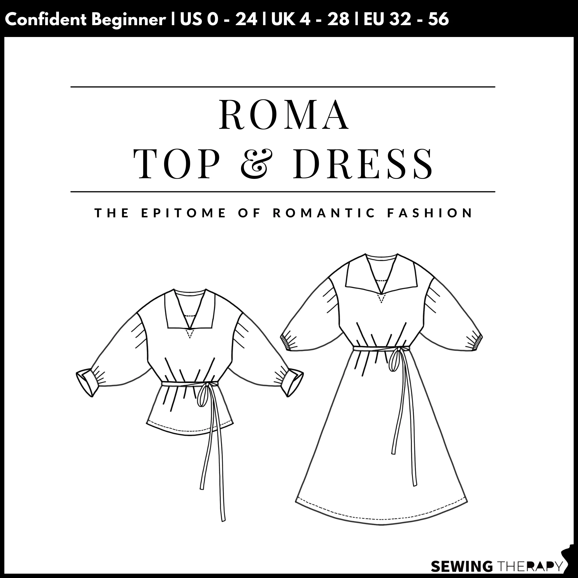 Sewing Therapy Roma Top and Dress - Image 14