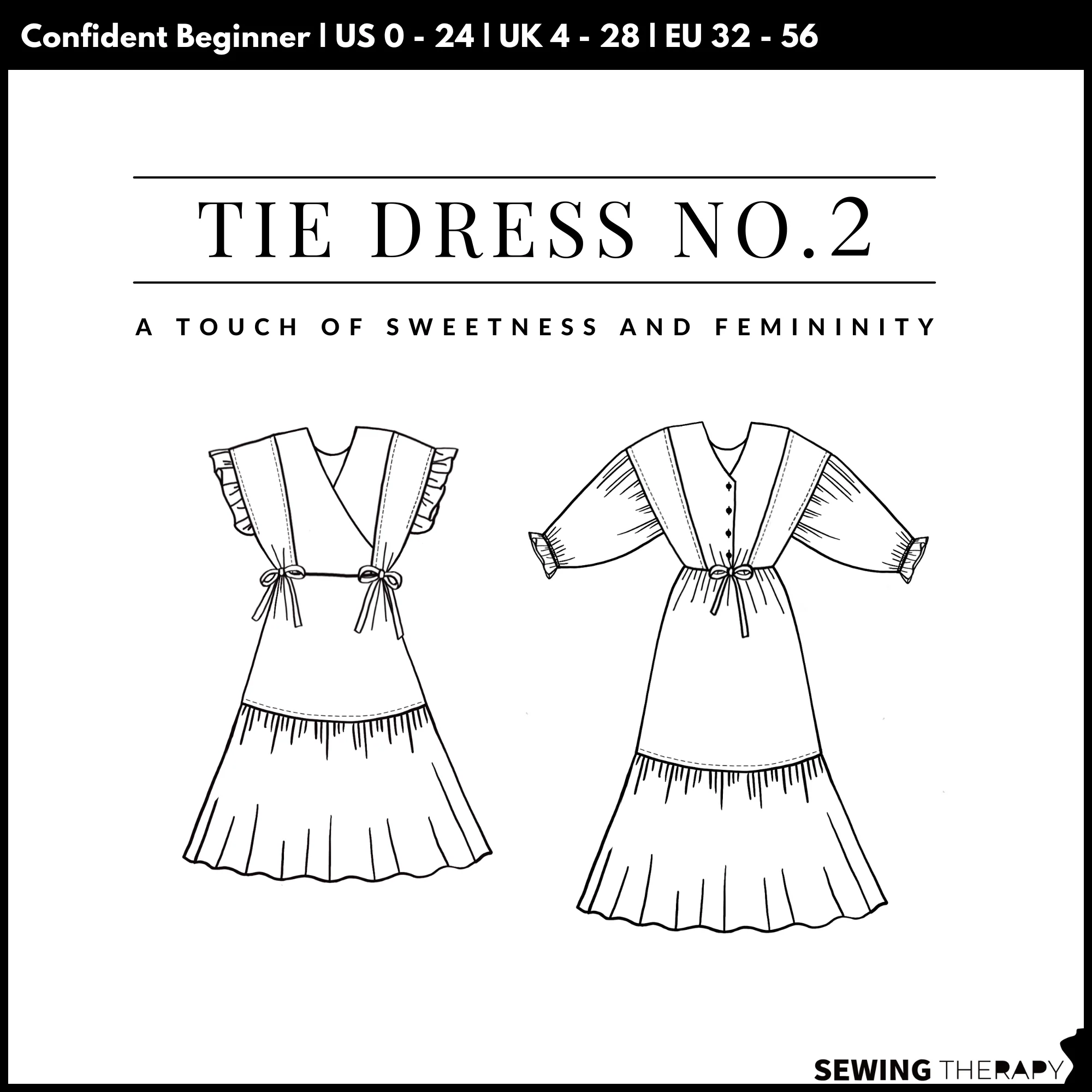Sewing Therapy Tie Dress No. 2 - Image 17