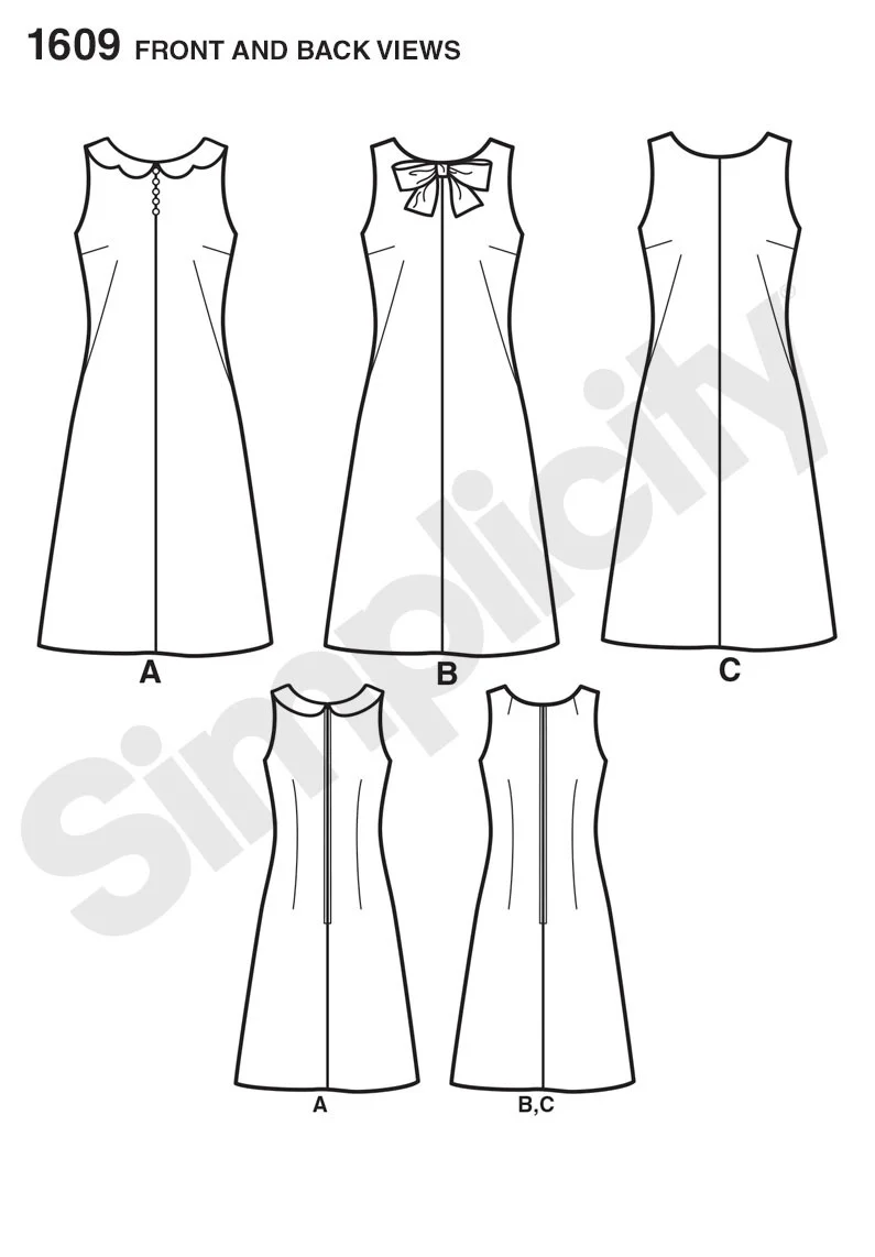 Simplicity 1960's Vintage Dress S1609 - Image 6