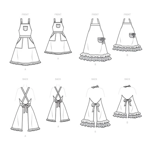 Simplicity Adult/Child Aprons S9395 - Image 4