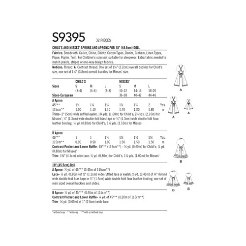 Simplicity Adult/Child Aprons S9395 - Image 5