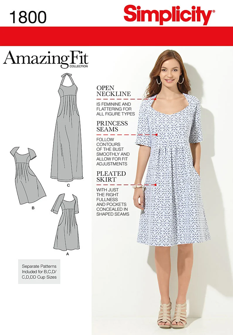 Simplicity Amazing Fit Dress S1800 - Image 2