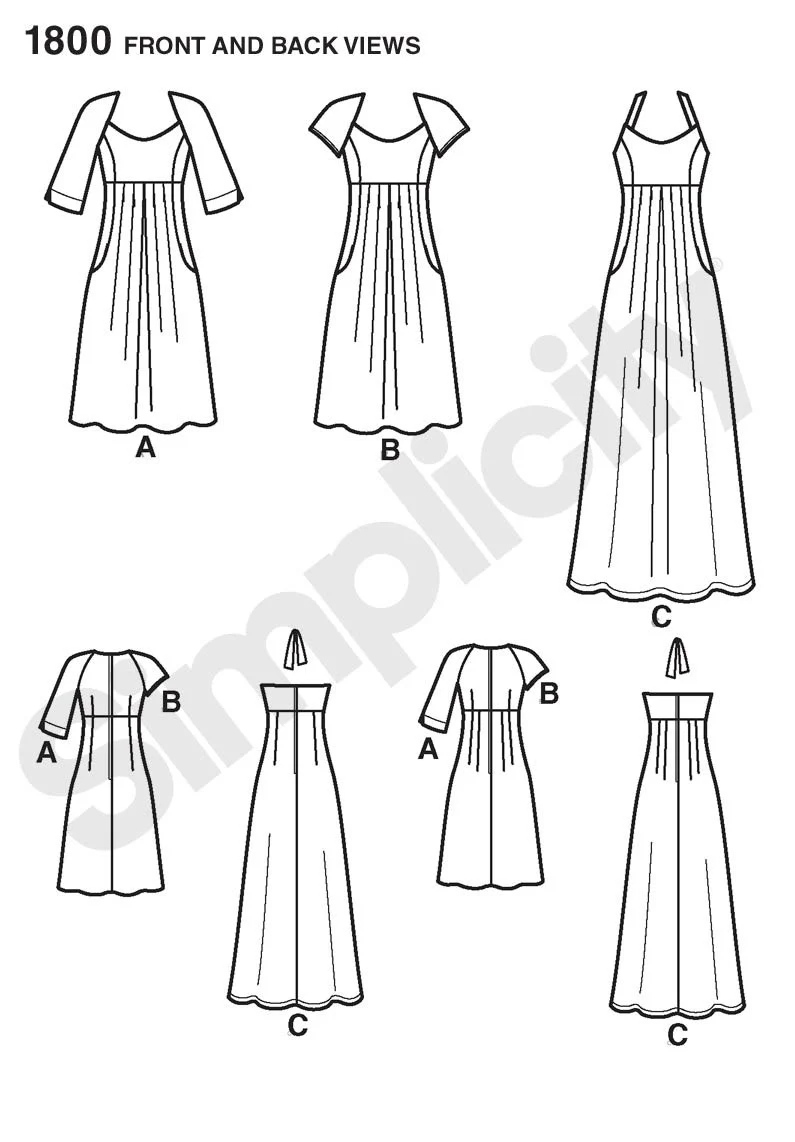 Simplicity Amazing Fit Dress S1800 - Image 5