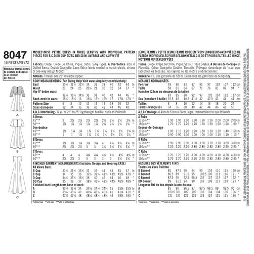 Simplicity Amazing Fit Dress S8047 - Image 4
