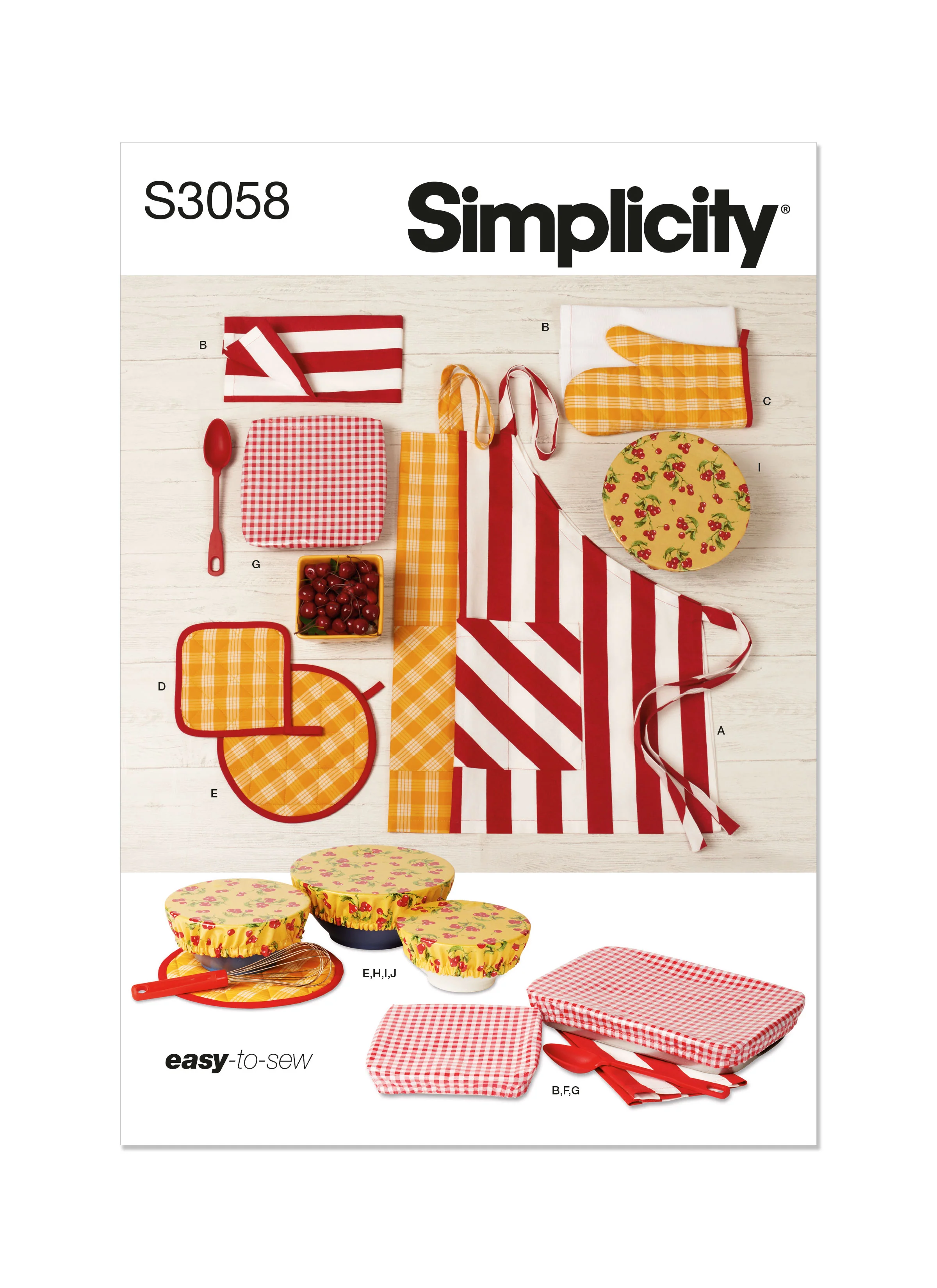 Simplicity Apron & Kitchen Accessories S3058 - Image 2
