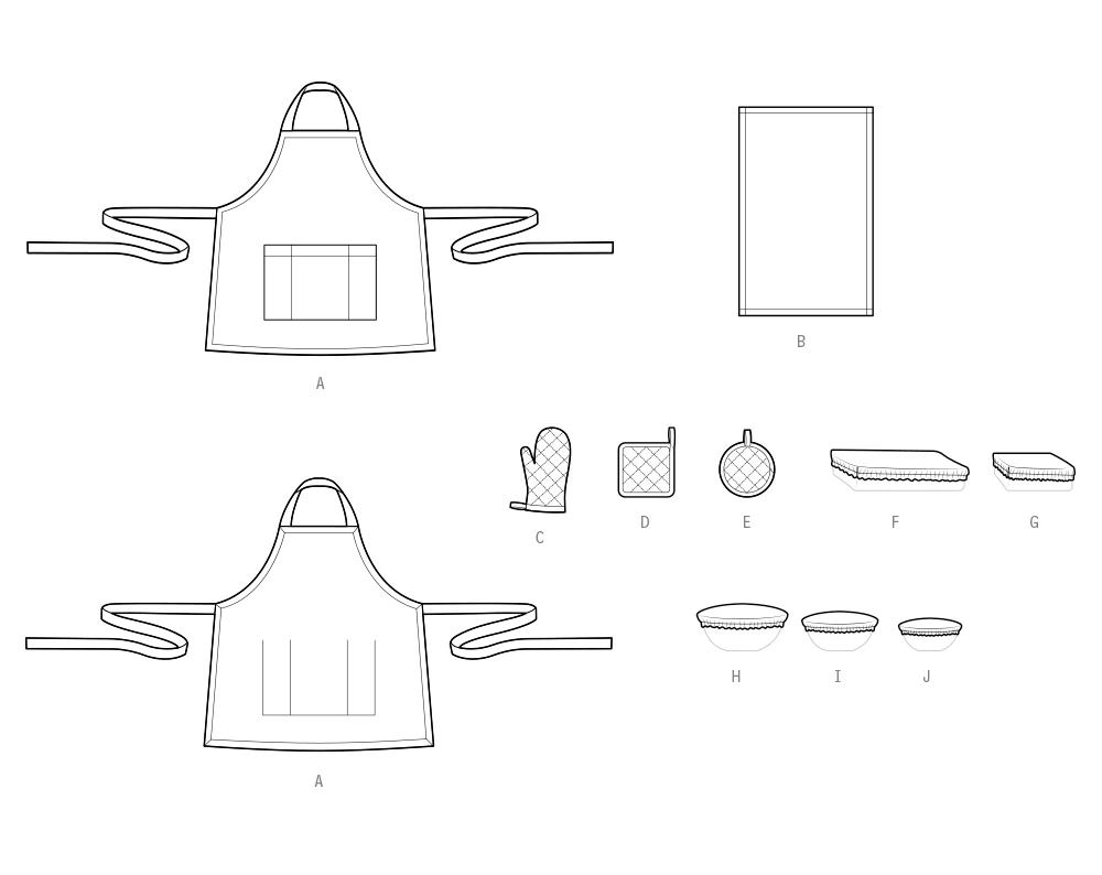 Simplicity Apron & Kitchen Accessories S3058 - Image 5