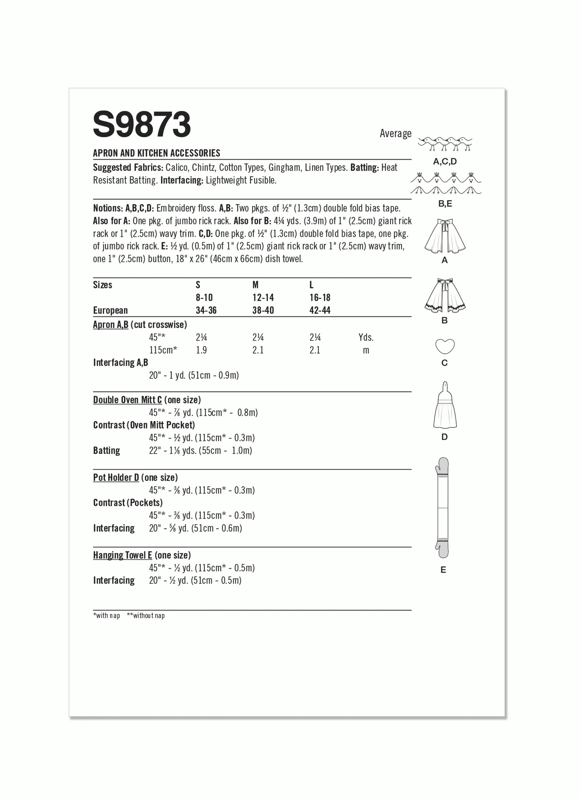 Simplicity Aprons S9873 - Image 7