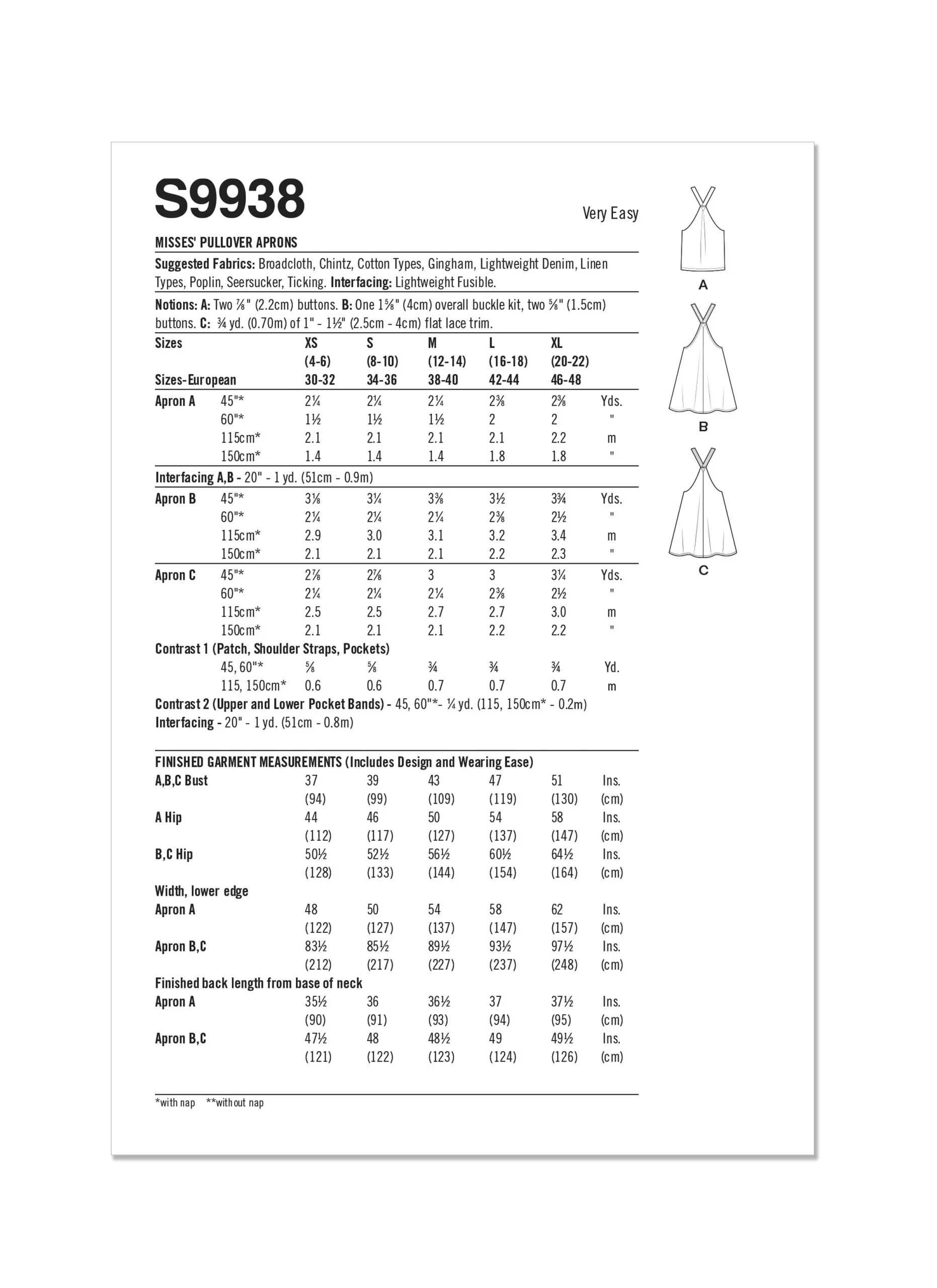 Simplicity Aprons S9938 - Image 10