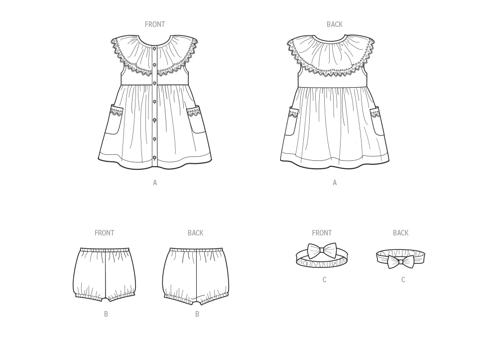 Simplicity Babies Dress S9898 - Image 6