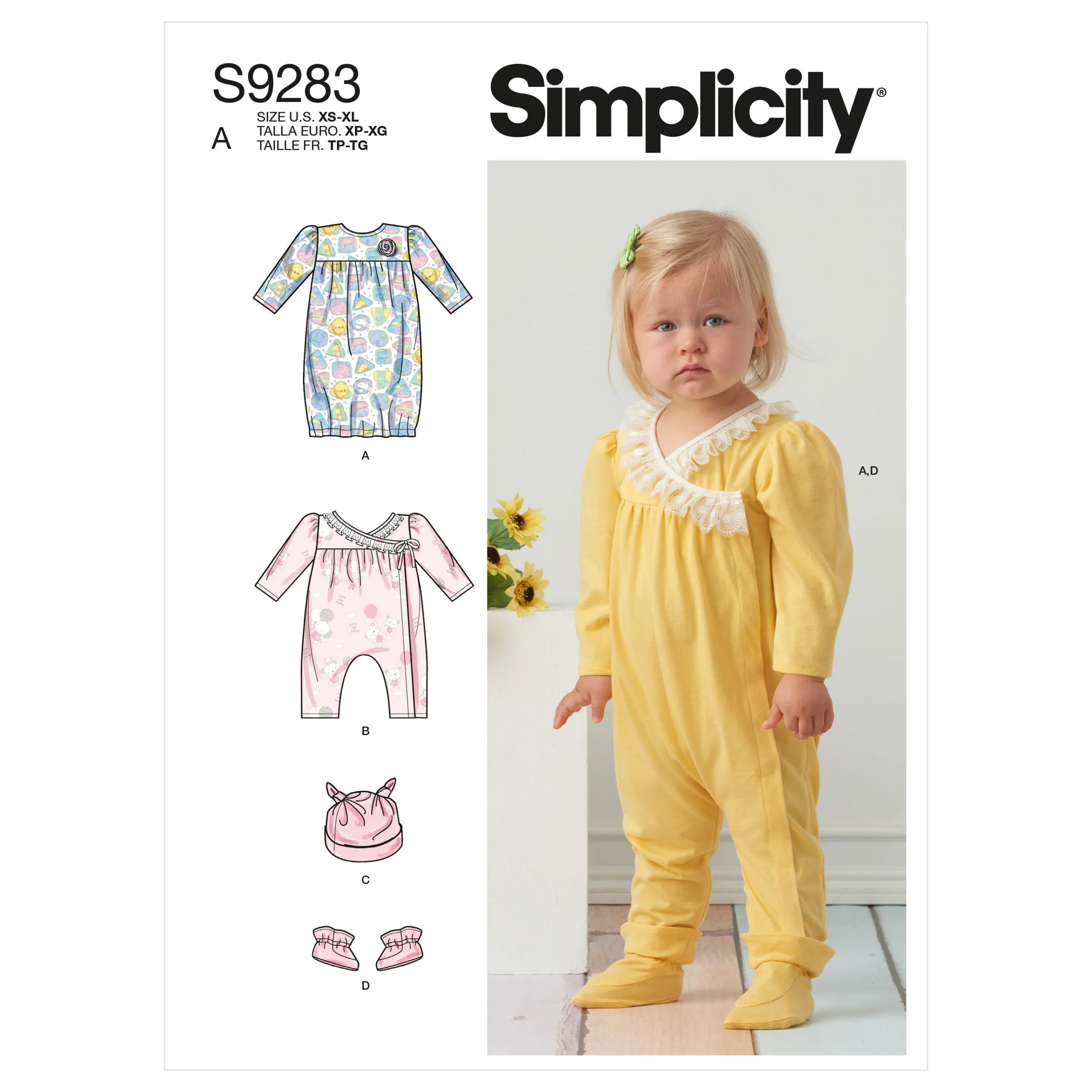 Simplicity Babies' Gown and Jumpsuit S9283 - Image 2