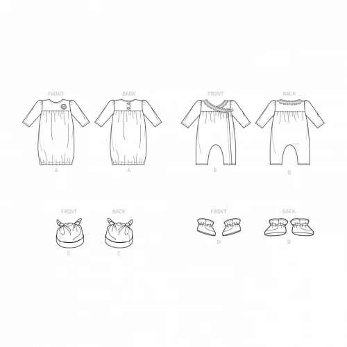 Simplicity Babies' Gown and Jumpsuit S9283 - Image 4