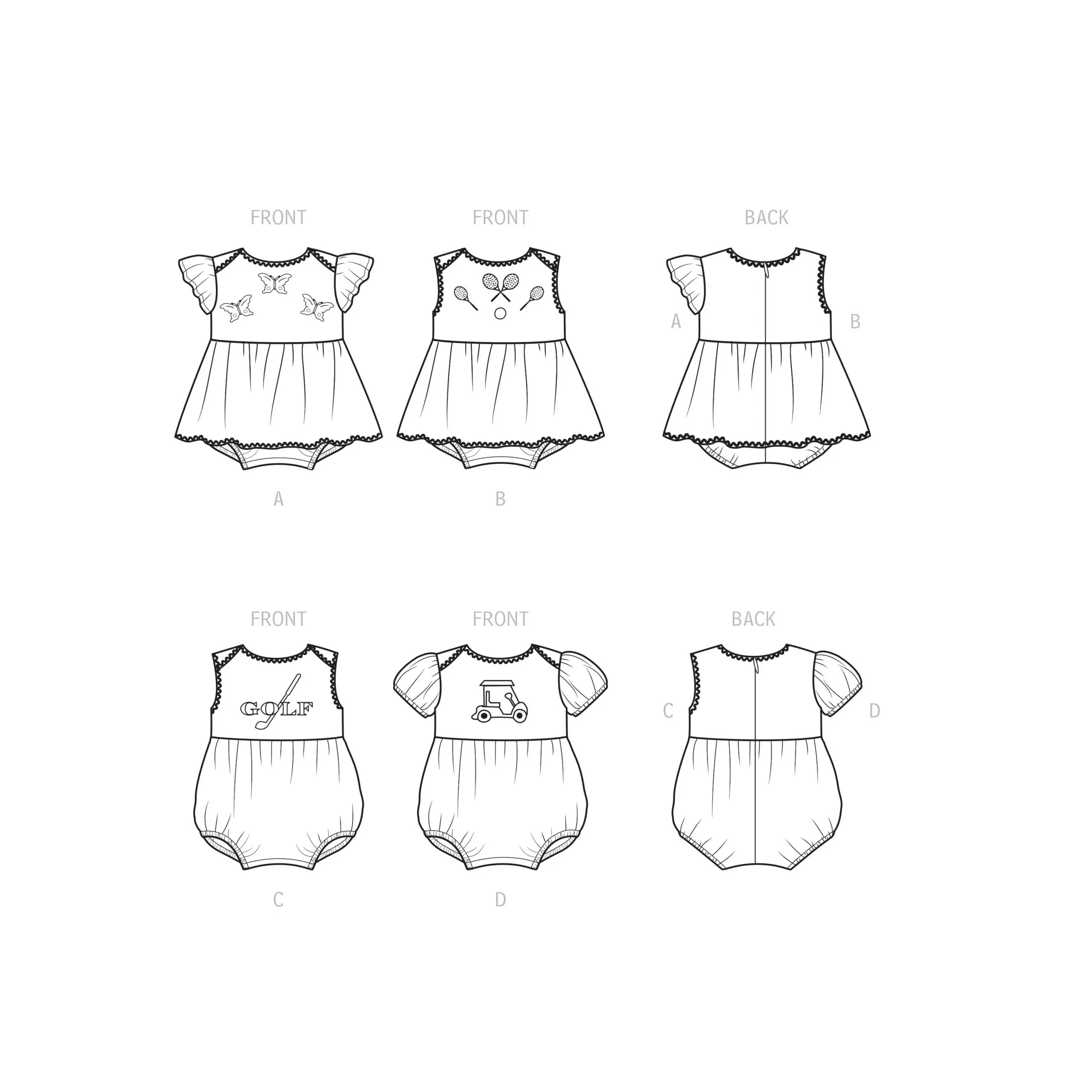 Simplicity Babies Rompers S9557 - Image 8