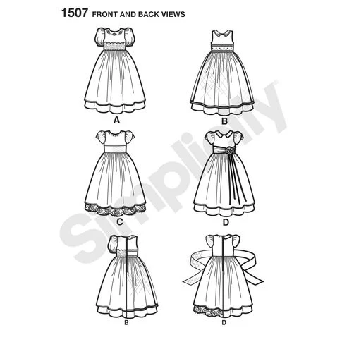 Simplicity Baby/Child Dress S1507 - Image 7