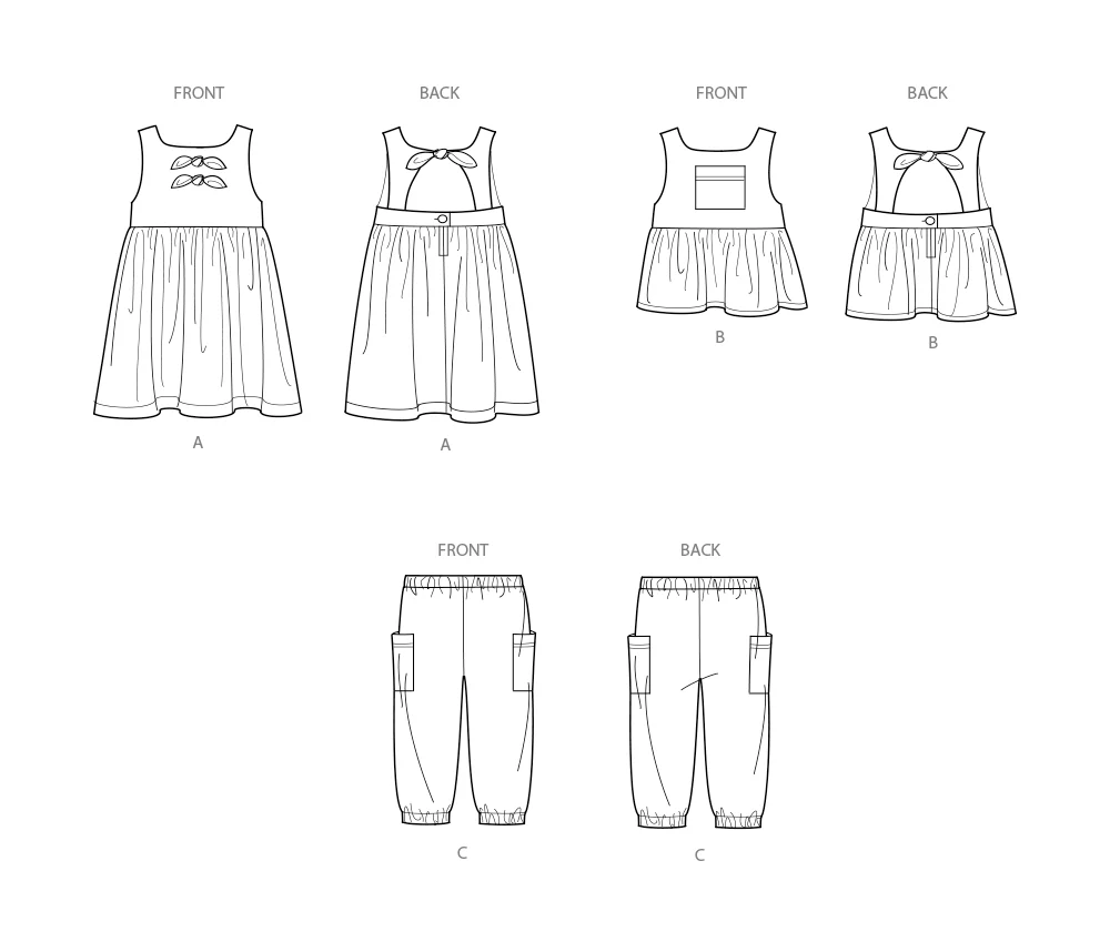 Simplicity Baby/Child Dress, Top & Trousers S9932 - Image 8