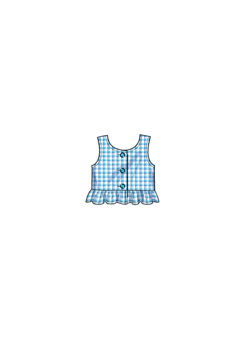 Simplicity Baby/Child Top, Skort & Trousers S9797 - Image 4
