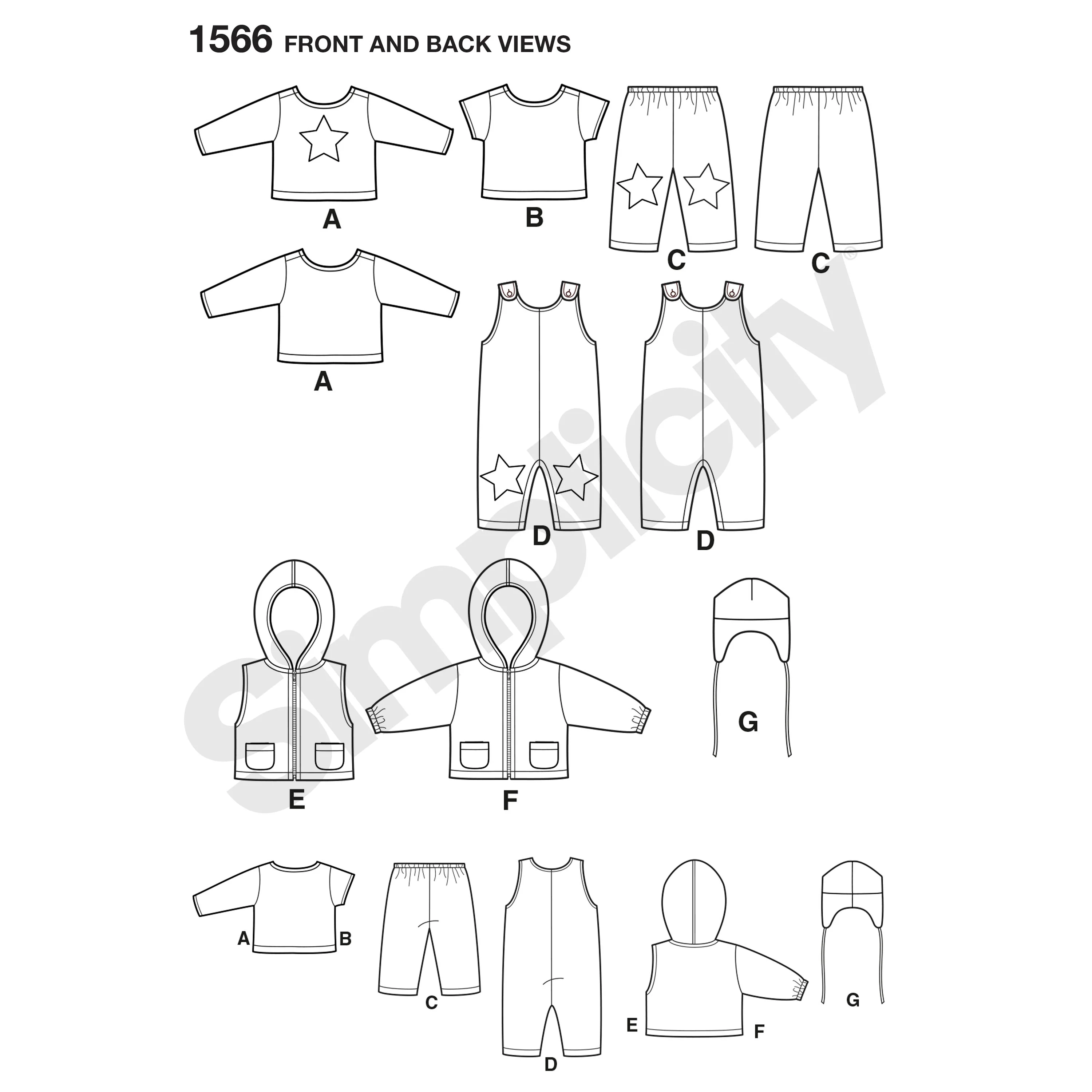 Simplicity Baby's Outfits S1566 - Image 4