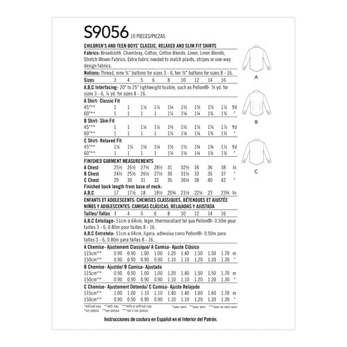 Simplicity Boys/Teens Shirts S9056 - Image 6