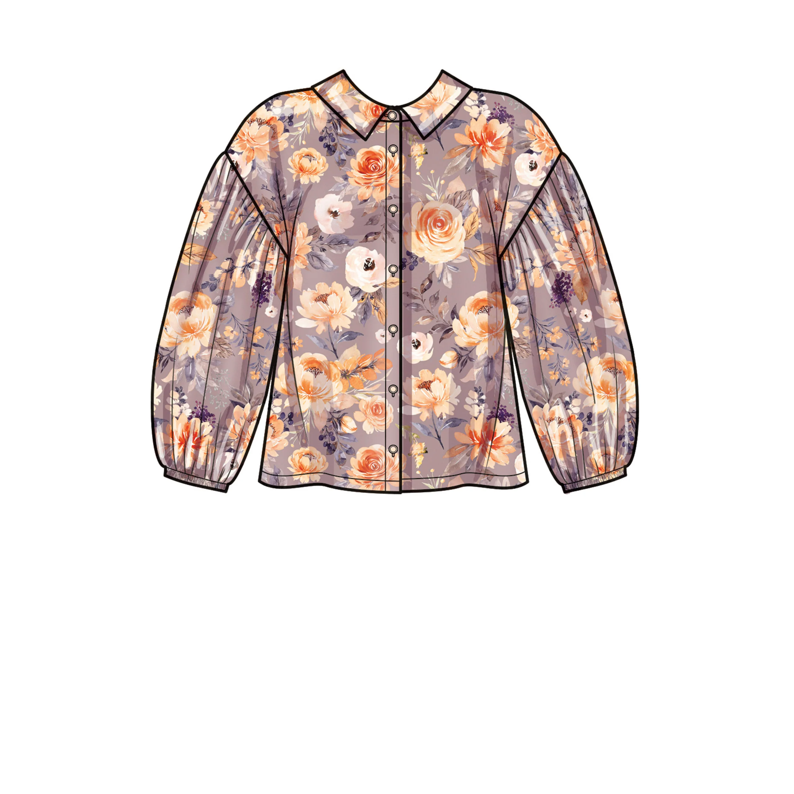 Simplicity Button Down Top S9646 - Image 6