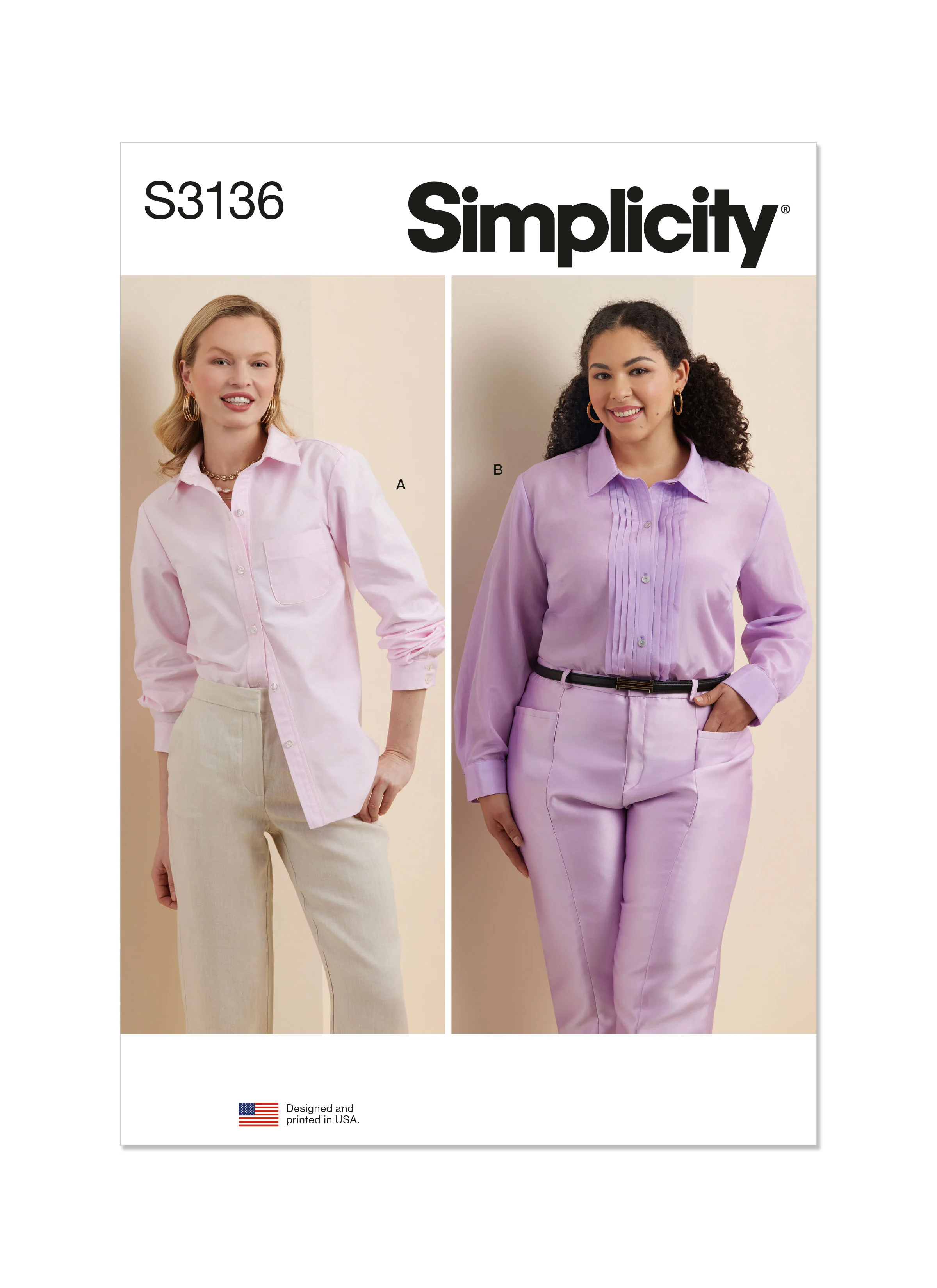 Simplicity Button Up Shirt S3136 - Image 2