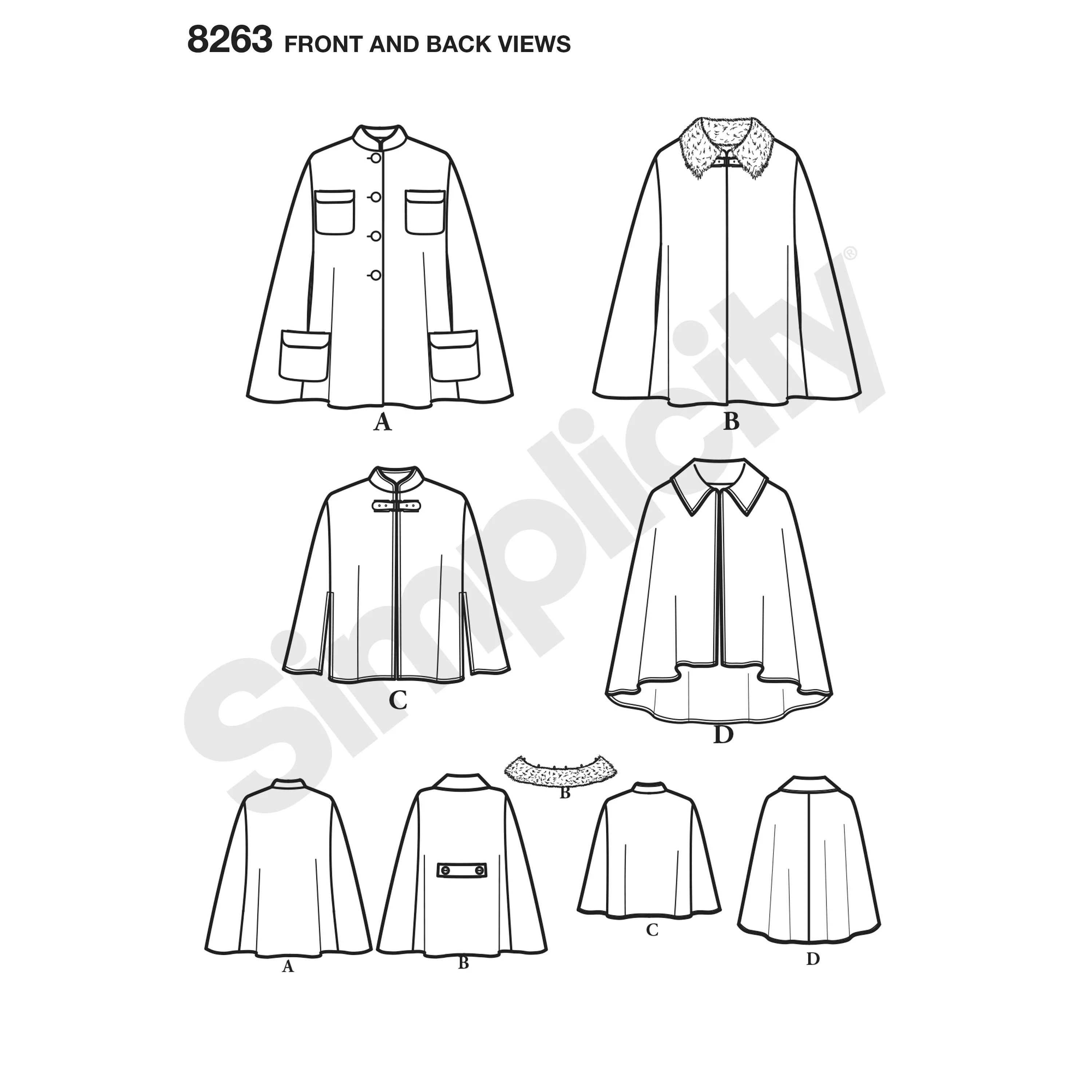 Simplicity Capes S8263 - Image 4